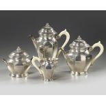 A FRENCH SILVER TEA AND COFFEE SET, 19TH CENTURY