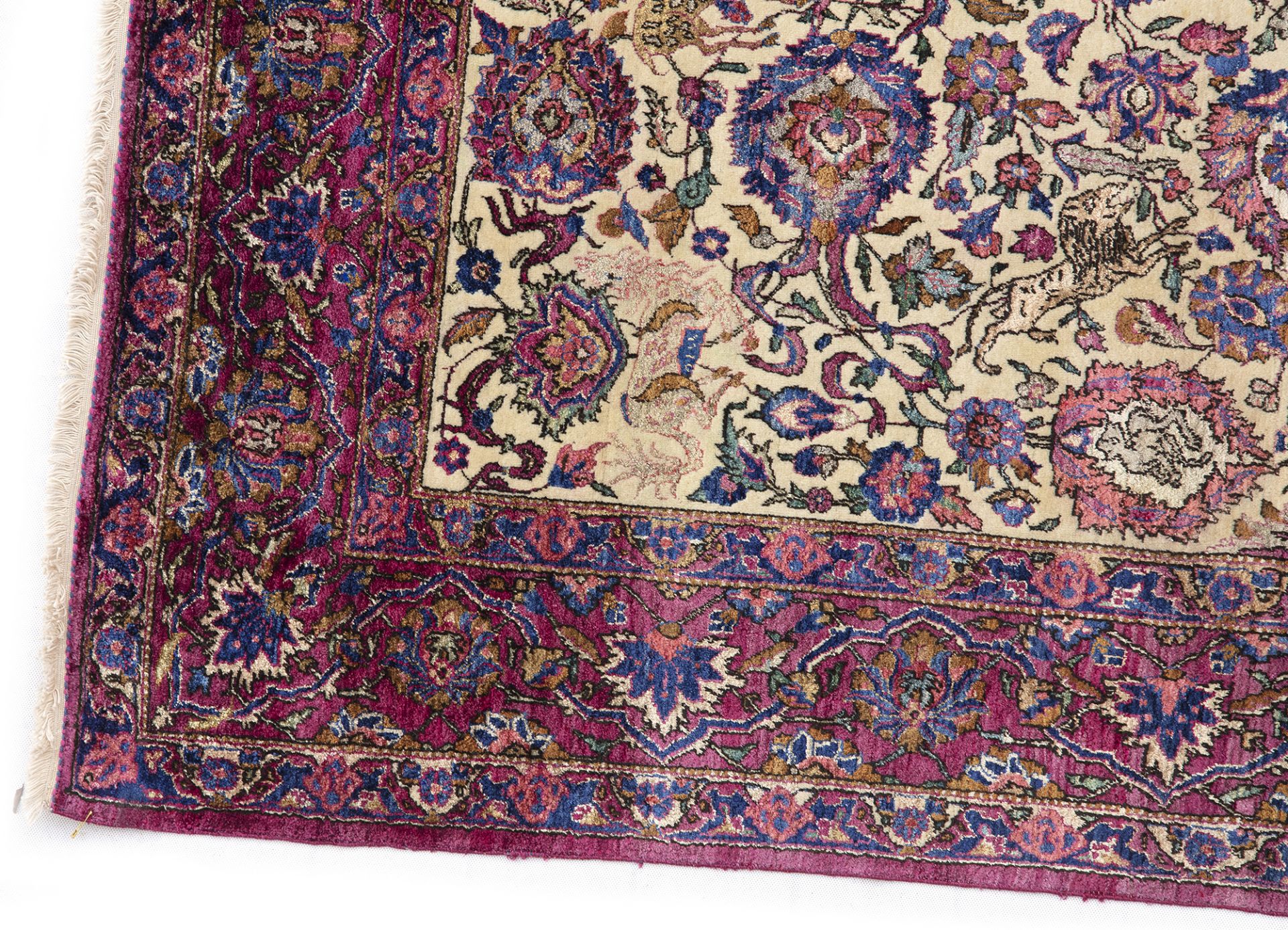 A TEHRAN SILK RUG, 1900 - Image 9 of 9