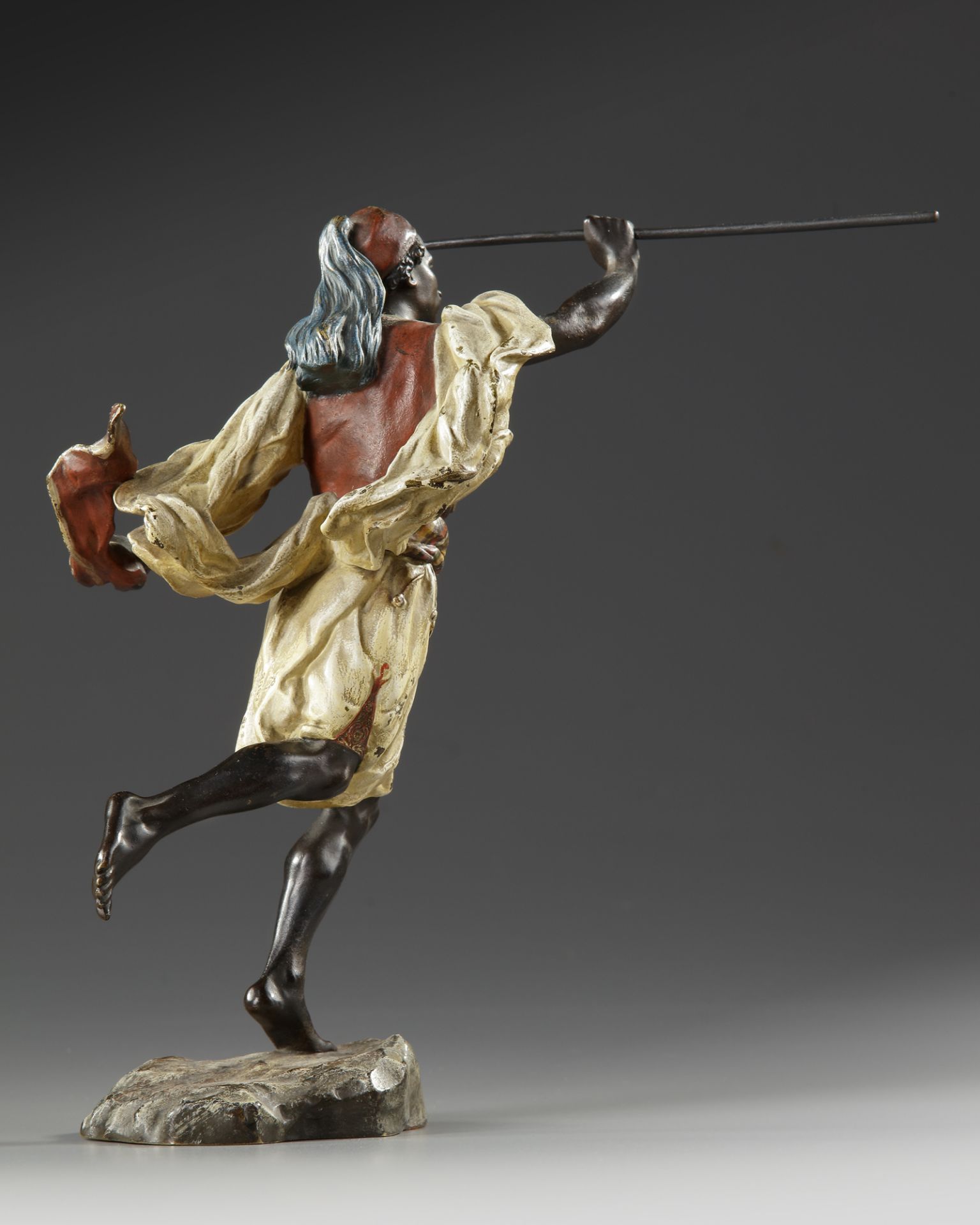 AN ORIENTALIST BRONZE, BY FRANZ BERGMANN, 19TH CENTURY - Image 3 of 4