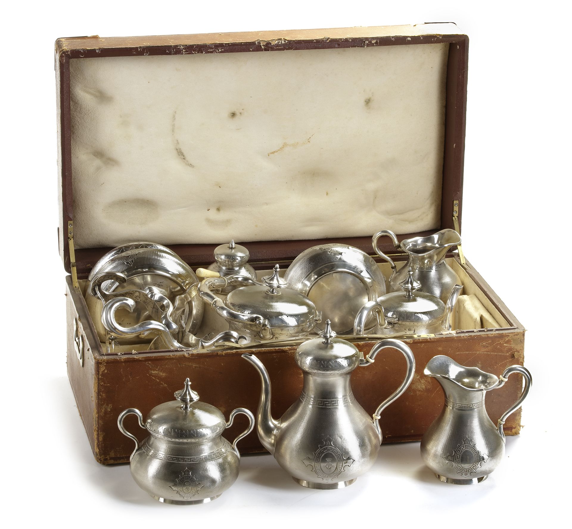 A COFFEE AND TEA SERVICE SET, 19TH CENTURY - Image 3 of 3