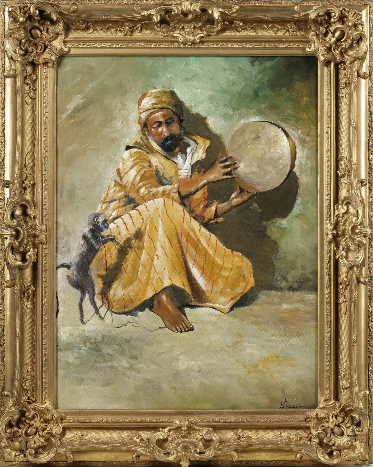 AN ORIENTALIST PAINTING, 20TH CENTURY