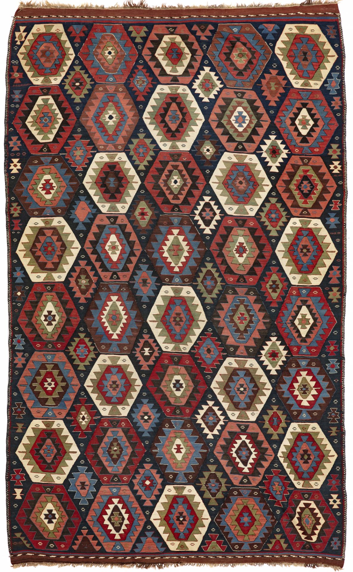 A PERSIAN KILIM, VEREMIN, LATE 19TH CENTURY