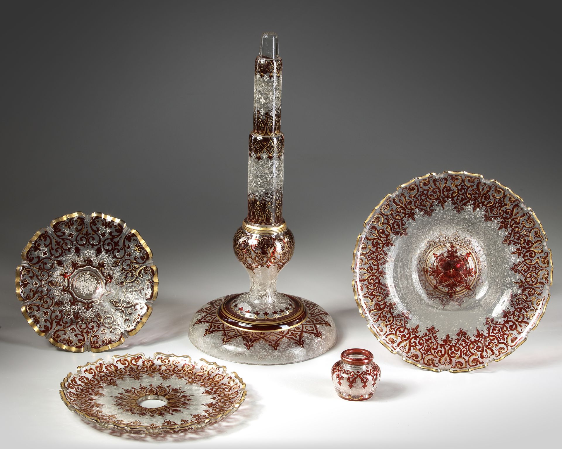 A BOHEMIAN CRYSTAL SET, LATE 19TH CENTURY - Image 3 of 3