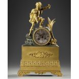 A MANTEL CLOCK, EARLY 19TH CENTURY