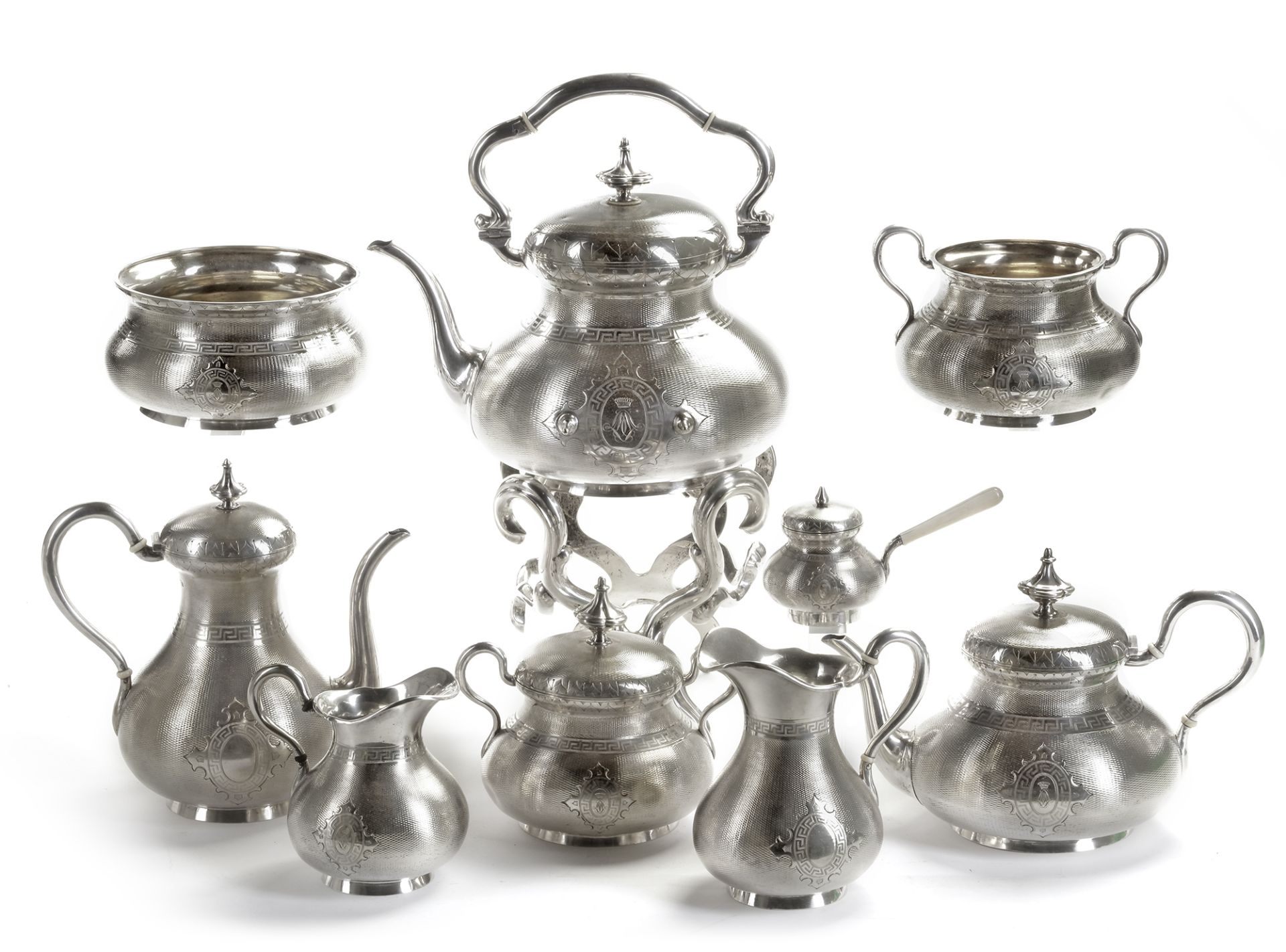 A COFFEE AND TEA SERVICE SET, 19TH CENTURY - Image 2 of 3