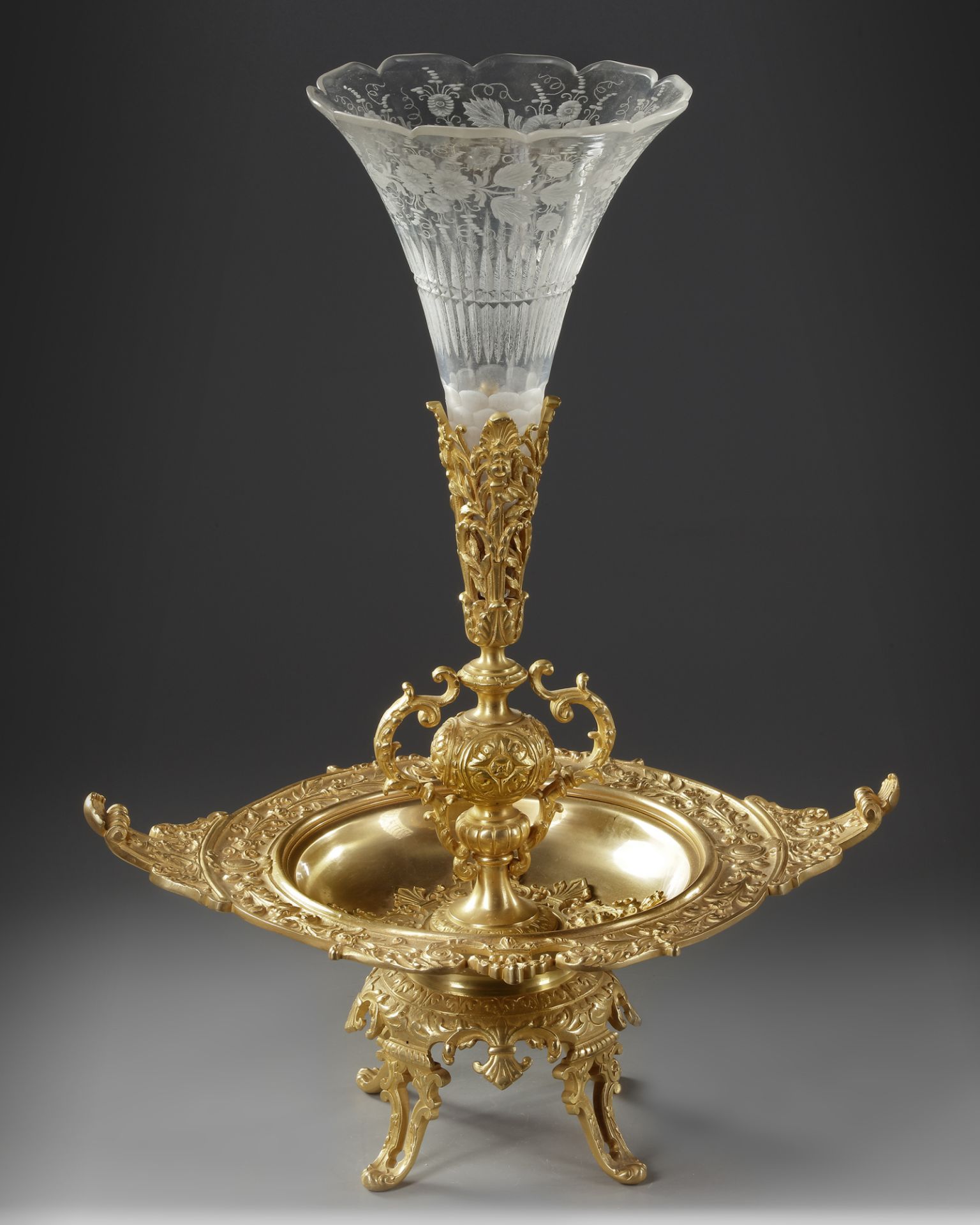 A SOLIFLORE CENTERPIECE, LATE 19TH CENTURY - Image 2 of 3