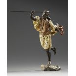 AN ORIENTALIST BRONZE, BY FRANZ BERGMANN, 19TH CENTURY