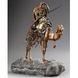 AN ORIENTALIST VIENNA BRONZE BY FRANZ BERGMANN, LATE 19TH CENTURY