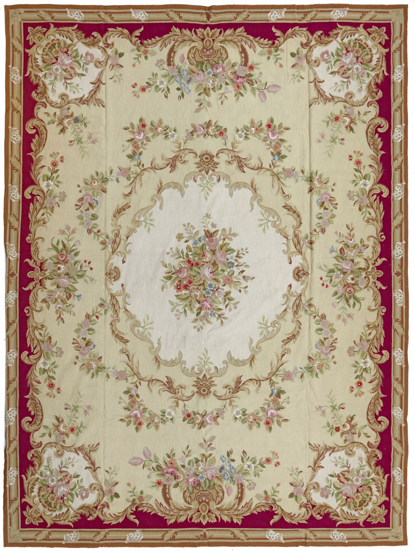 A FRENCH NEEDLEPOINT RUG, EARLY 20TH CENTURY