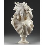 AN ALABASTER BUSTE, LATE 19TH CENTURY