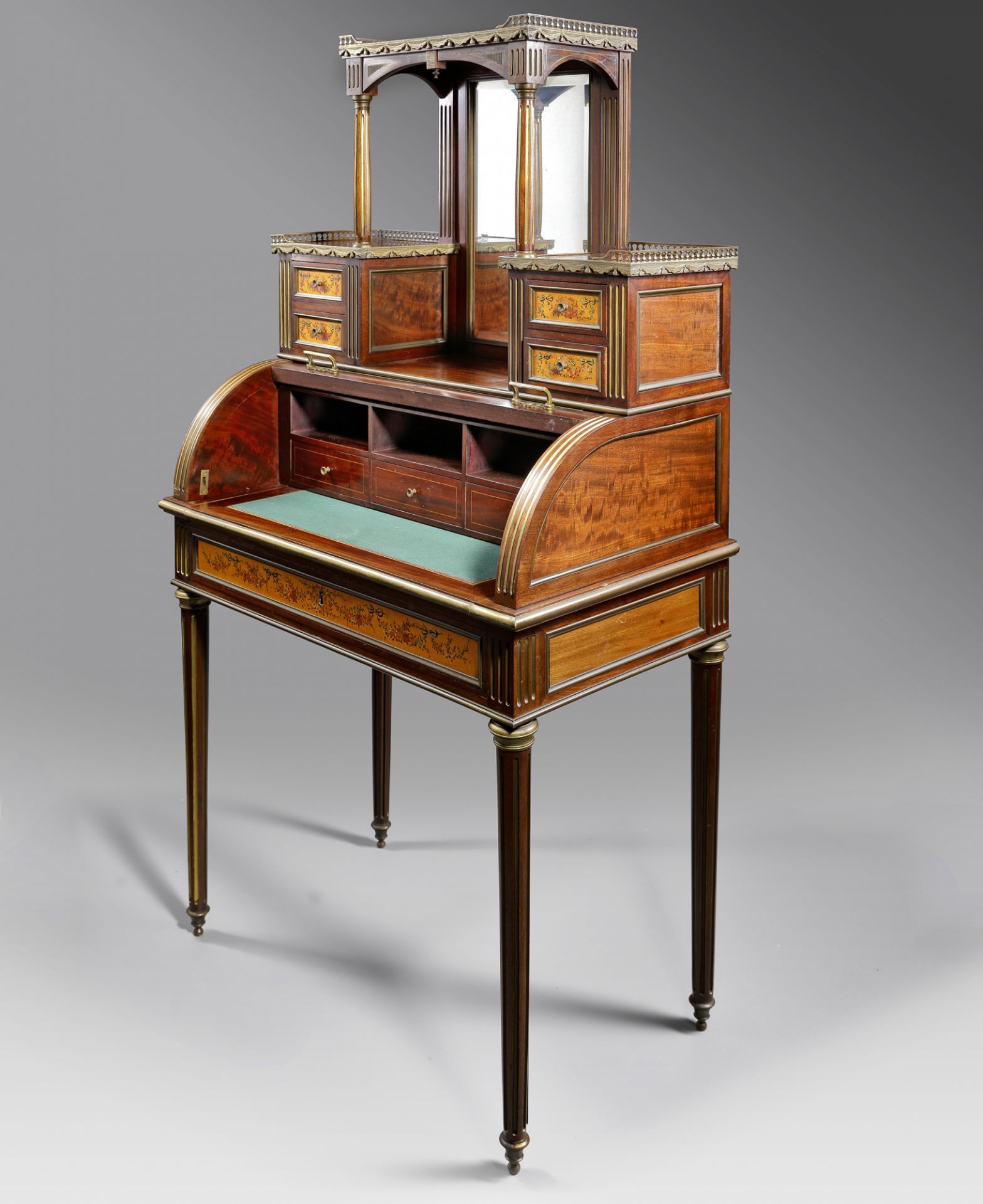 A FRENCH MAHOGANY SECTRETARY DESK, CIRCA 1900 - Image 2 of 3