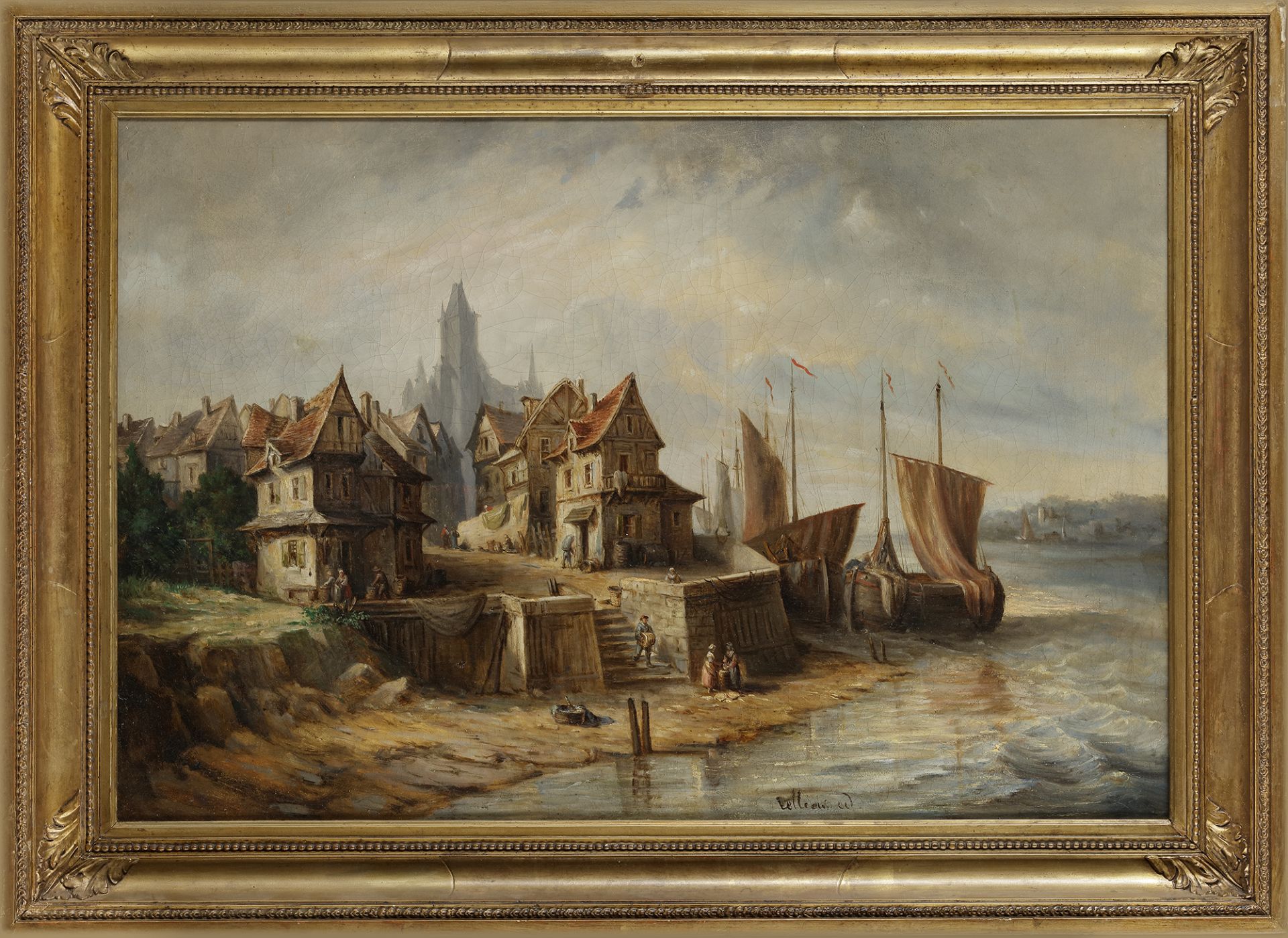 A FRENCH OIL PAINTING, LATE 19TH CENTURY