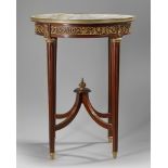 A FRENCH MAHOGONY TABLE, 20TH CENTURY