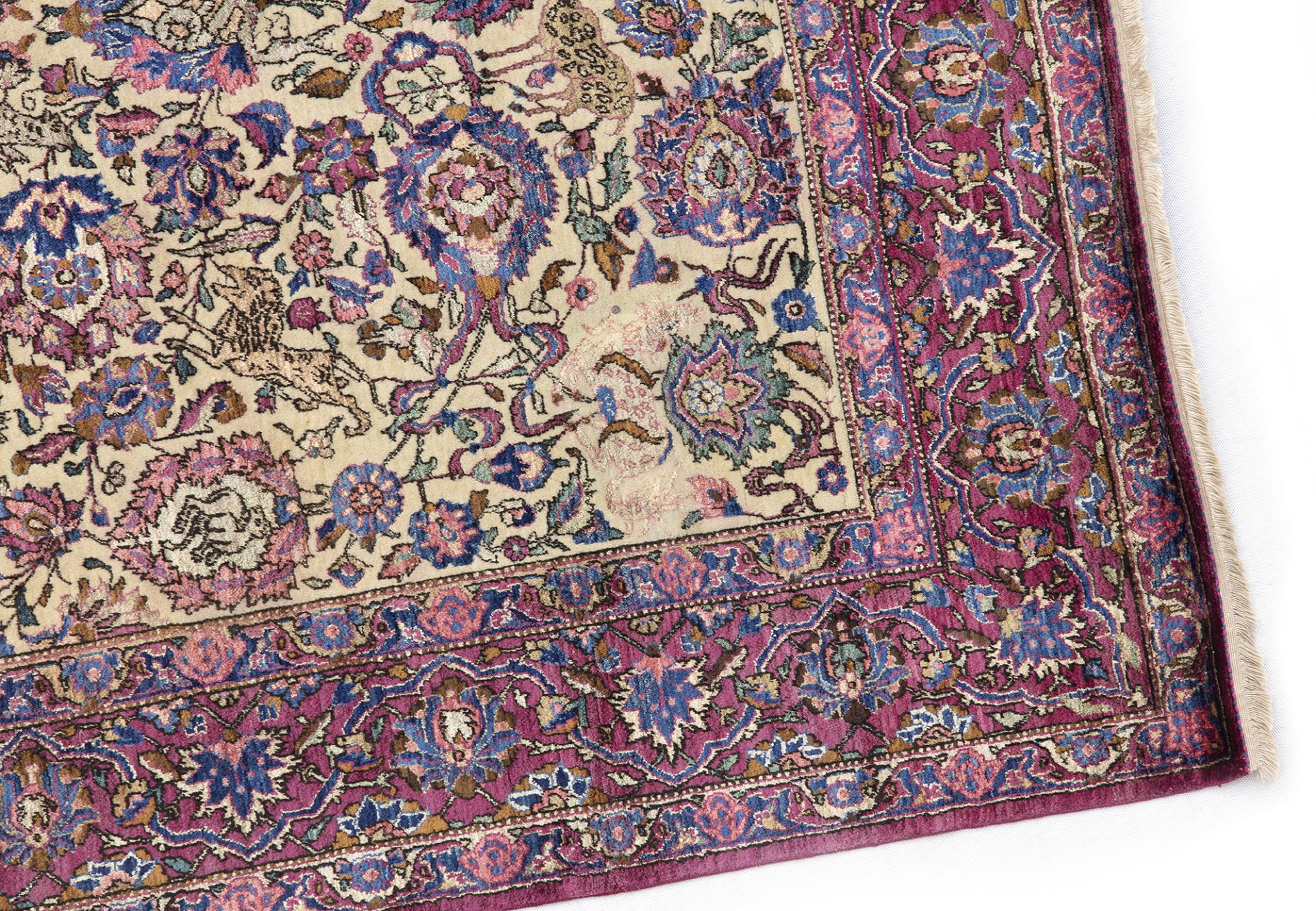 A TEHRAN SILK RUG, 1900 - Image 4 of 9