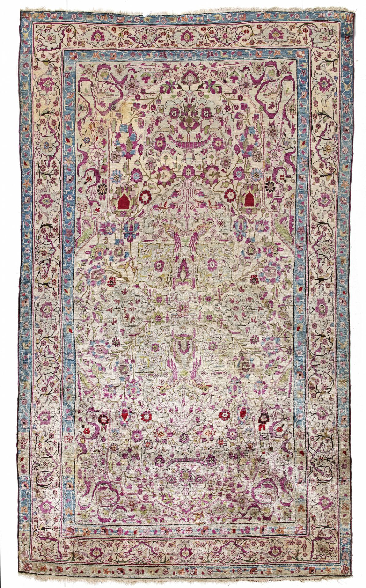 A KASHAN 'MOHTASHAM' SILK RUG, 19TH CENTURY