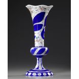 AN OVERLAY VASE, LATE 19TH CENTURY