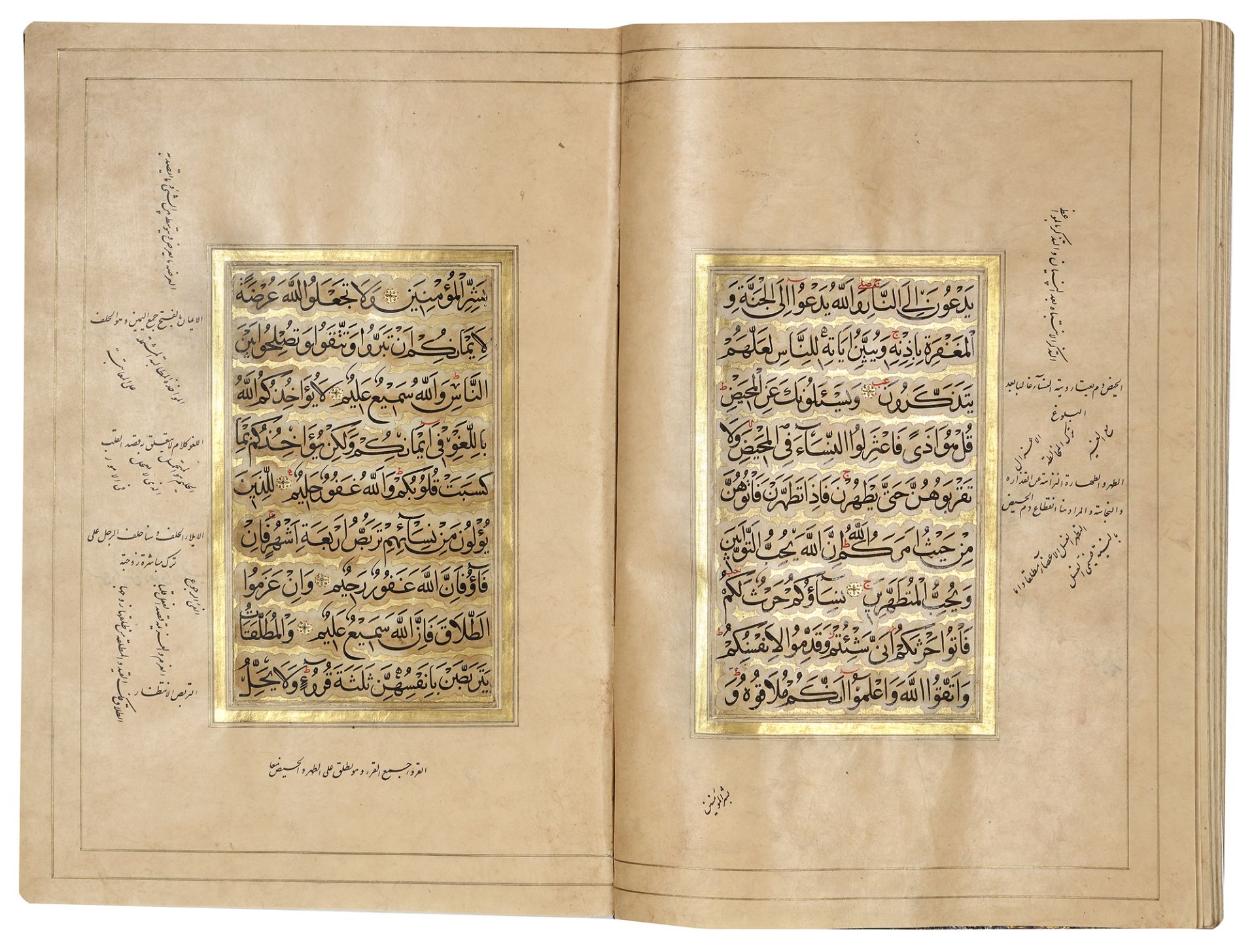 AN EXCEPTIONAL ILLUMINATED SAFAVID QURAN (POSSIBLY SHIRAZ), SECOND HALF 16TH CENTURY, WITH AN ADDITI - Image 6 of 14