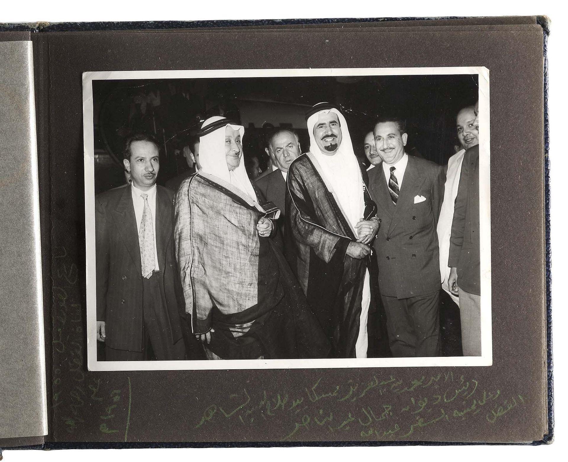 A RARE PHOTO ALBUM INCLUDING 11 ORIGINAL PHOTOS OF HIS HIGHNESS PRINCE MUHAMMAD BIN ABDUL AZIZ DURIN