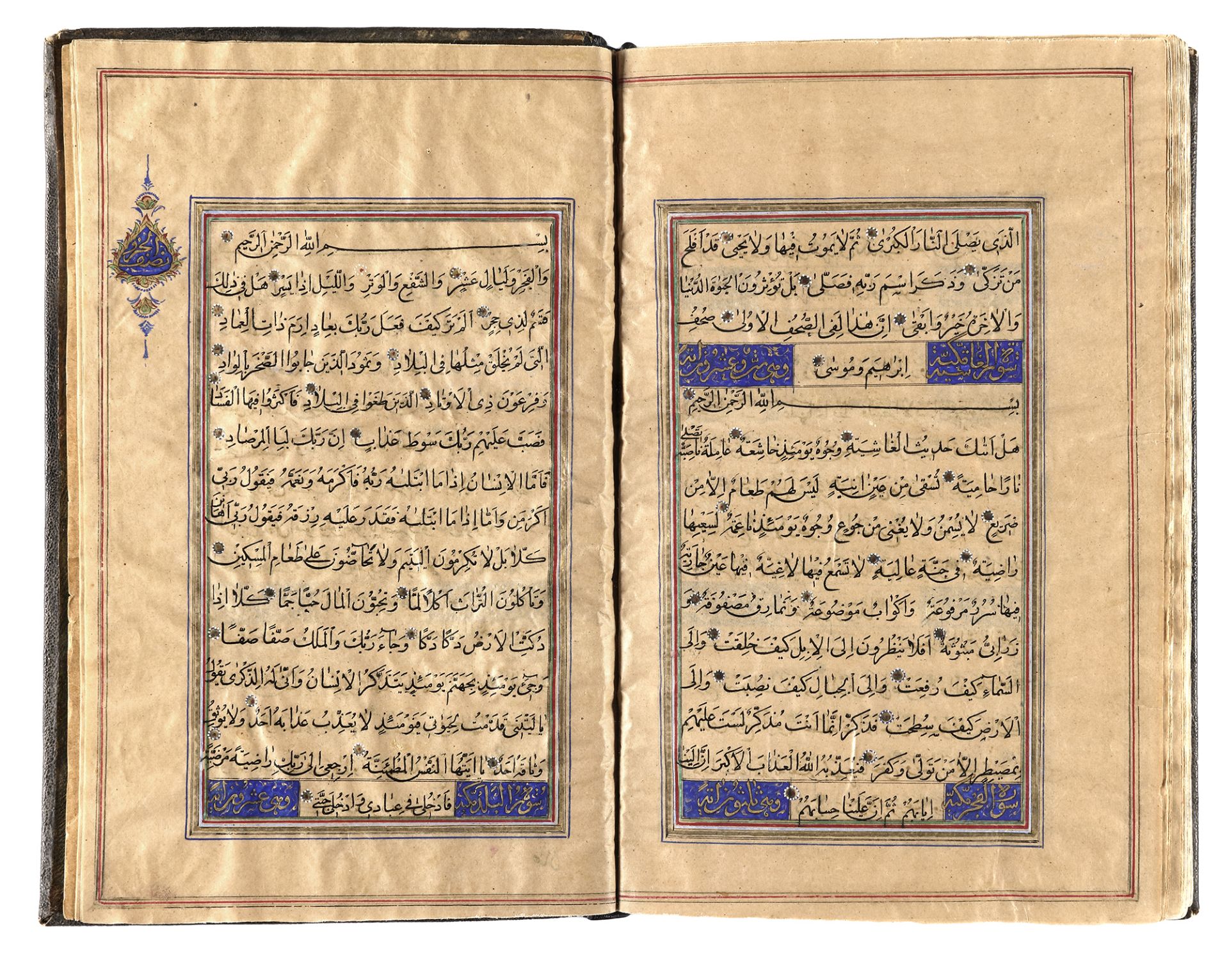 AN ILLUMINATED QURAN, PERSIAN, QAJAR, EARLY 19TH CENTURY - Image 3 of 5