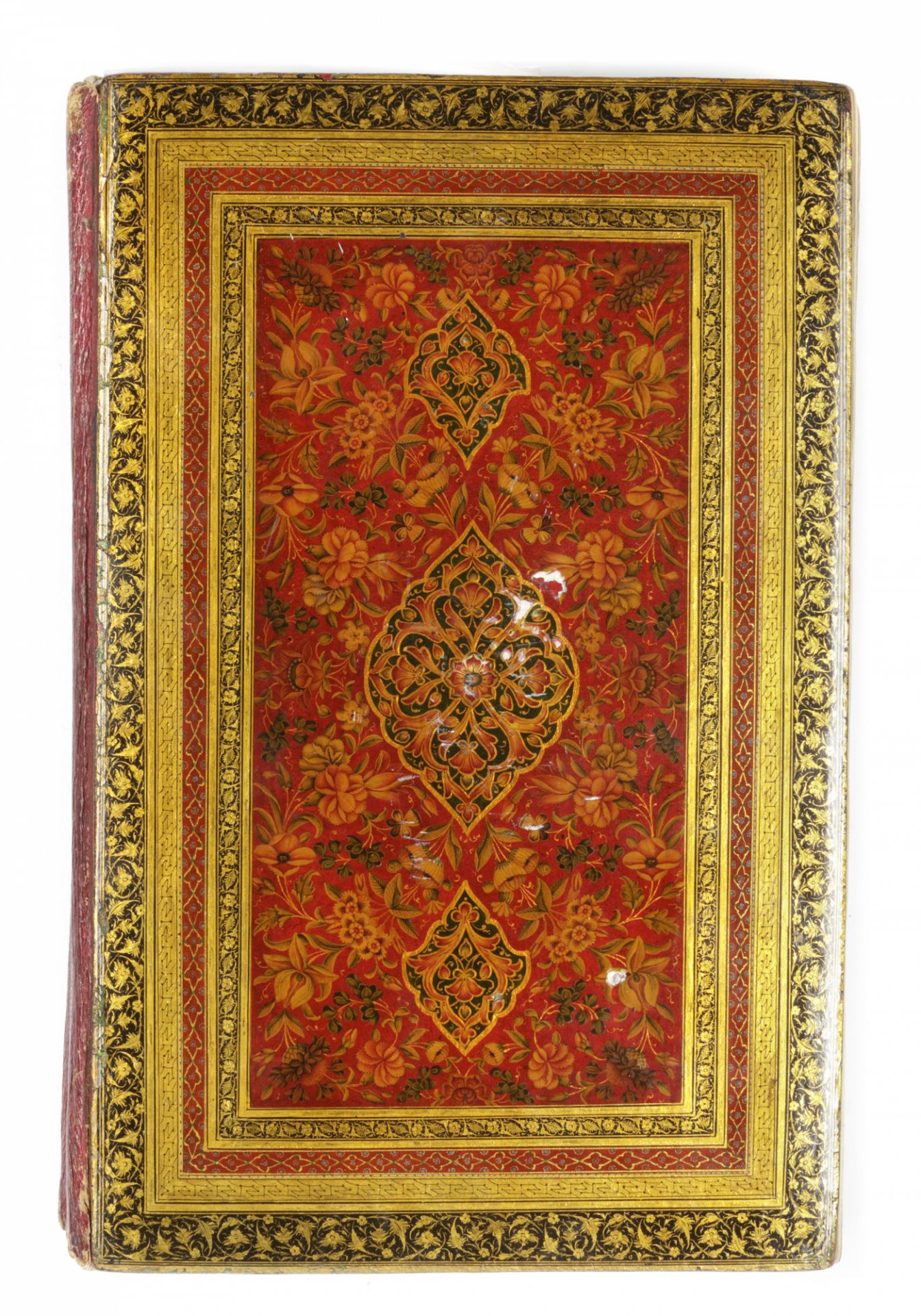 AN ILLUMINATED QURAN IN A RICHLY PAINTED FLORAL LACQUER BINDING, RAJAB 1285 AH - RAMADAN 1287 AH/NOV - Image 4 of 10