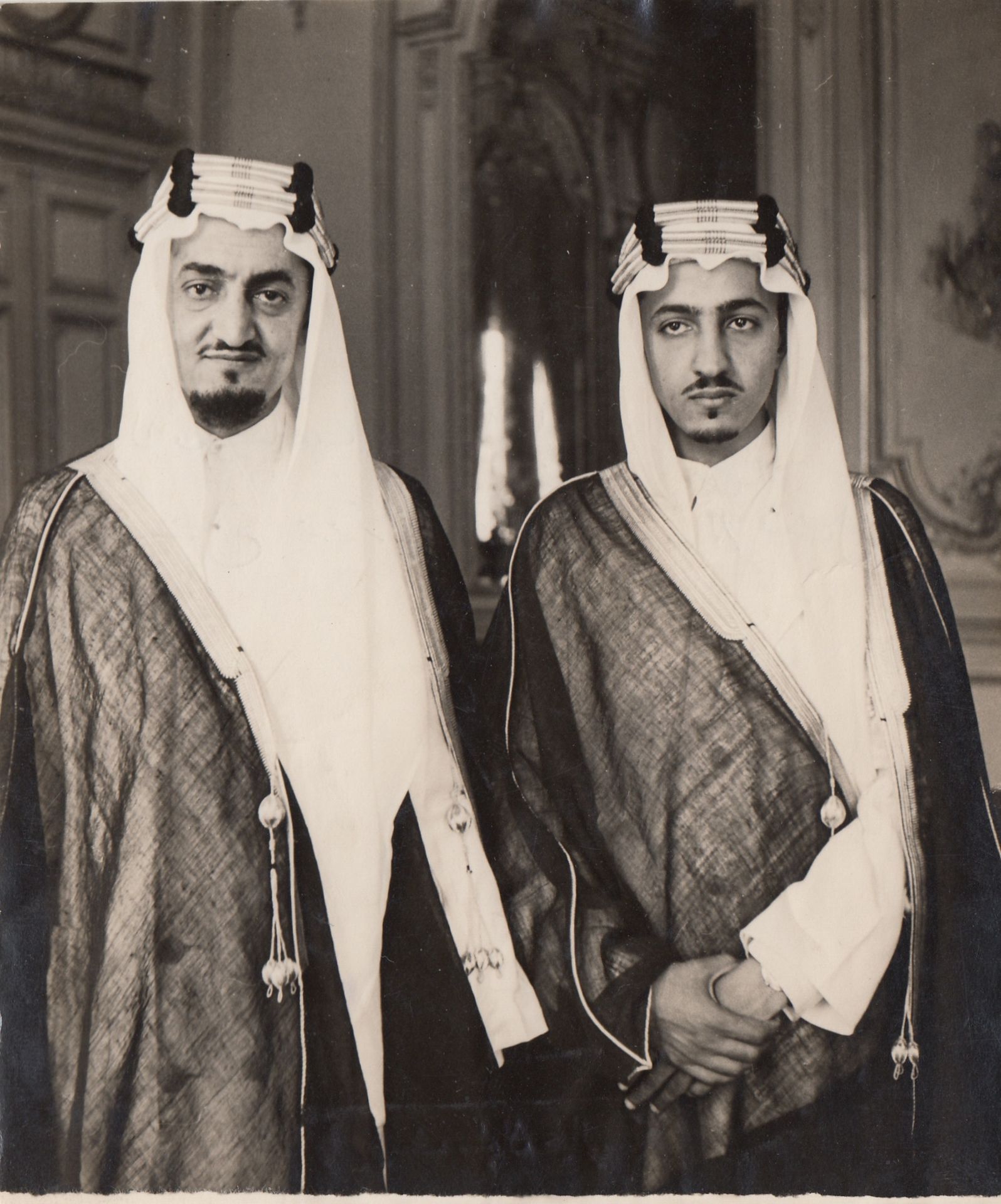 FOUR RARE PHOTOGRAPHS OF THE SAUDI INTERIOR MINISTER PRINCE ABDULLAH BIN FAISAL AL-SAUD, 1950s