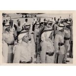 A COLLECTION OF SIX PHOTOGRAPHS ABOUT THE SAUDI ARMY COMMANDERS, OFFICERS AND SOLDIERS AND THEIR RE