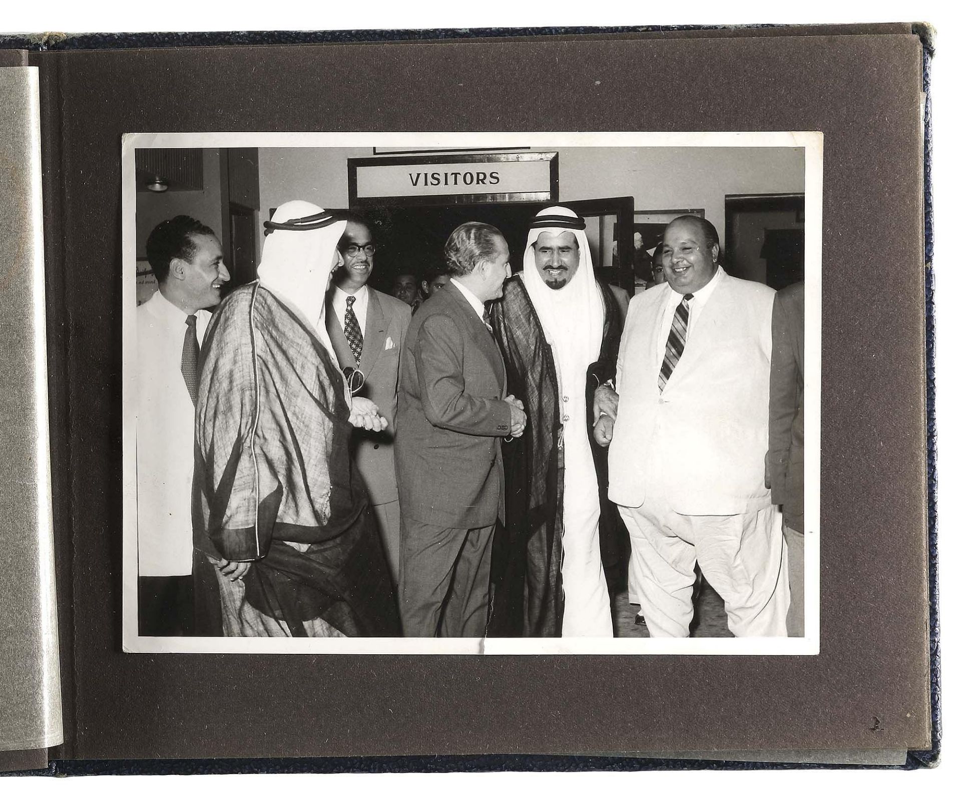 A RARE PHOTO ALBUM INCLUDING 11 ORIGINAL PHOTOS OF HIS HIGHNESS PRINCE MUHAMMAD BIN ABDUL AZIZ DURIN - Image 3 of 4