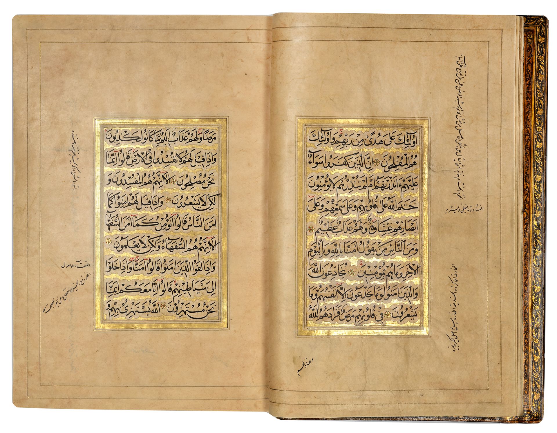 AN EXCEPTIONAL ILLUMINATED SAFAVID QURAN (POSSIBLY SHIRAZ), SECOND HALF 16TH CENTURY, WITH AN ADDITI - Image 5 of 14