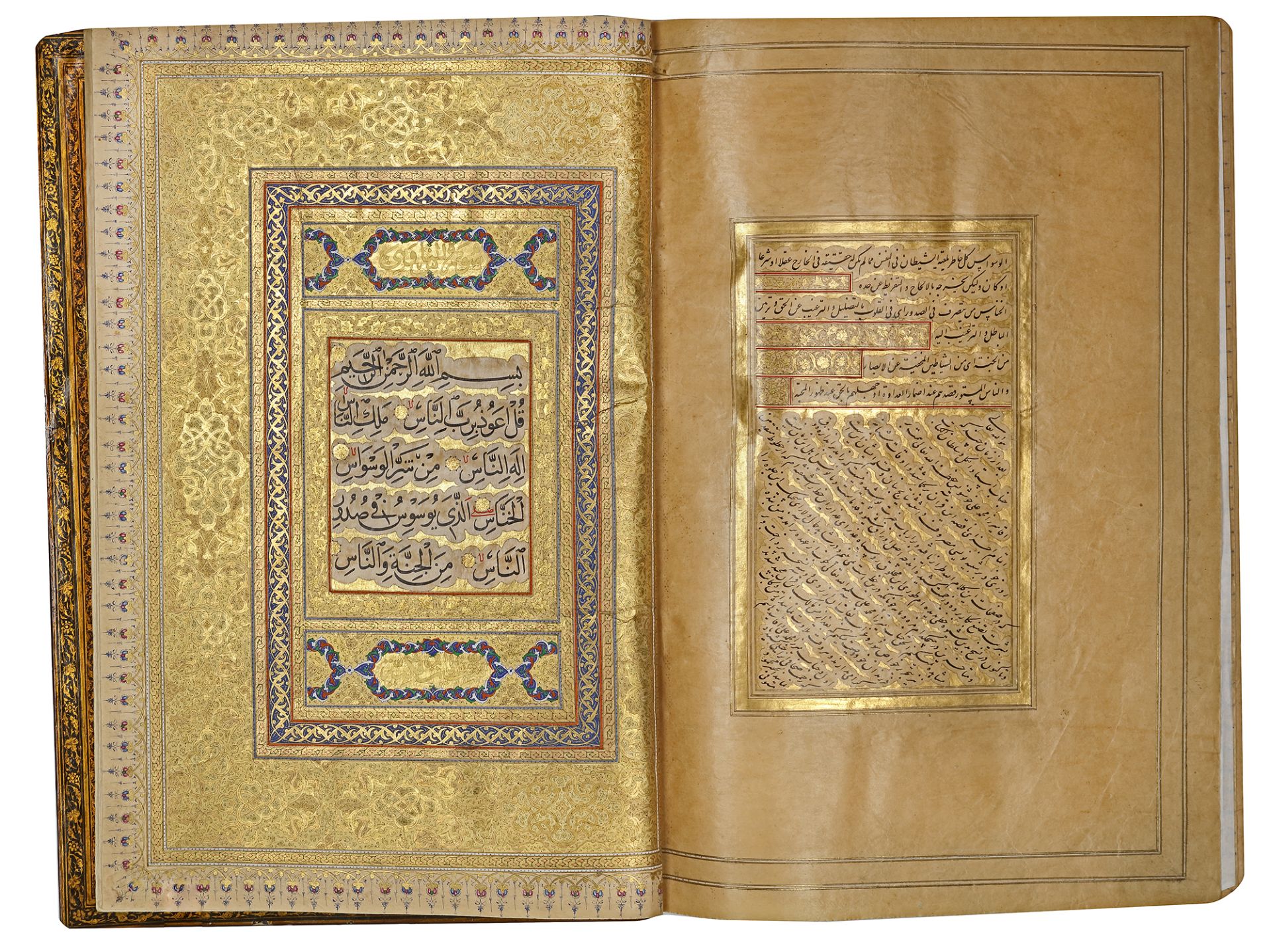 AN EXCEPTIONAL ILLUMINATED SAFAVID QURAN (POSSIBLY SHIRAZ), SECOND HALF 16TH CENTURY, WITH AN ADDITI - Image 2 of 14