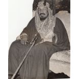 AN ORIGINAL PHOTOGRAPH OF KING ABDULAZIZ AL SAUD THE FIRST