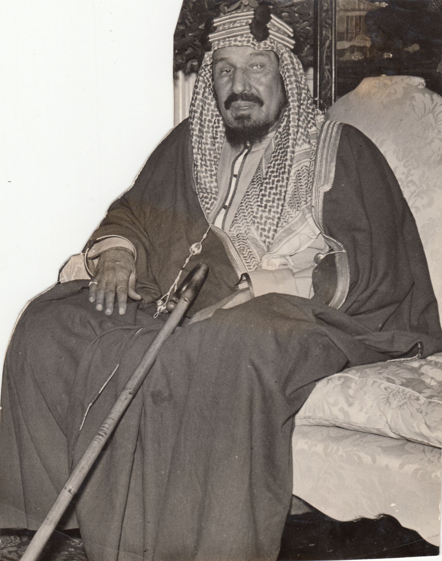 AN ORIGINAL PHOTOGRAPH OF KING ABDULAZIZ AL SAUD THE FIRST