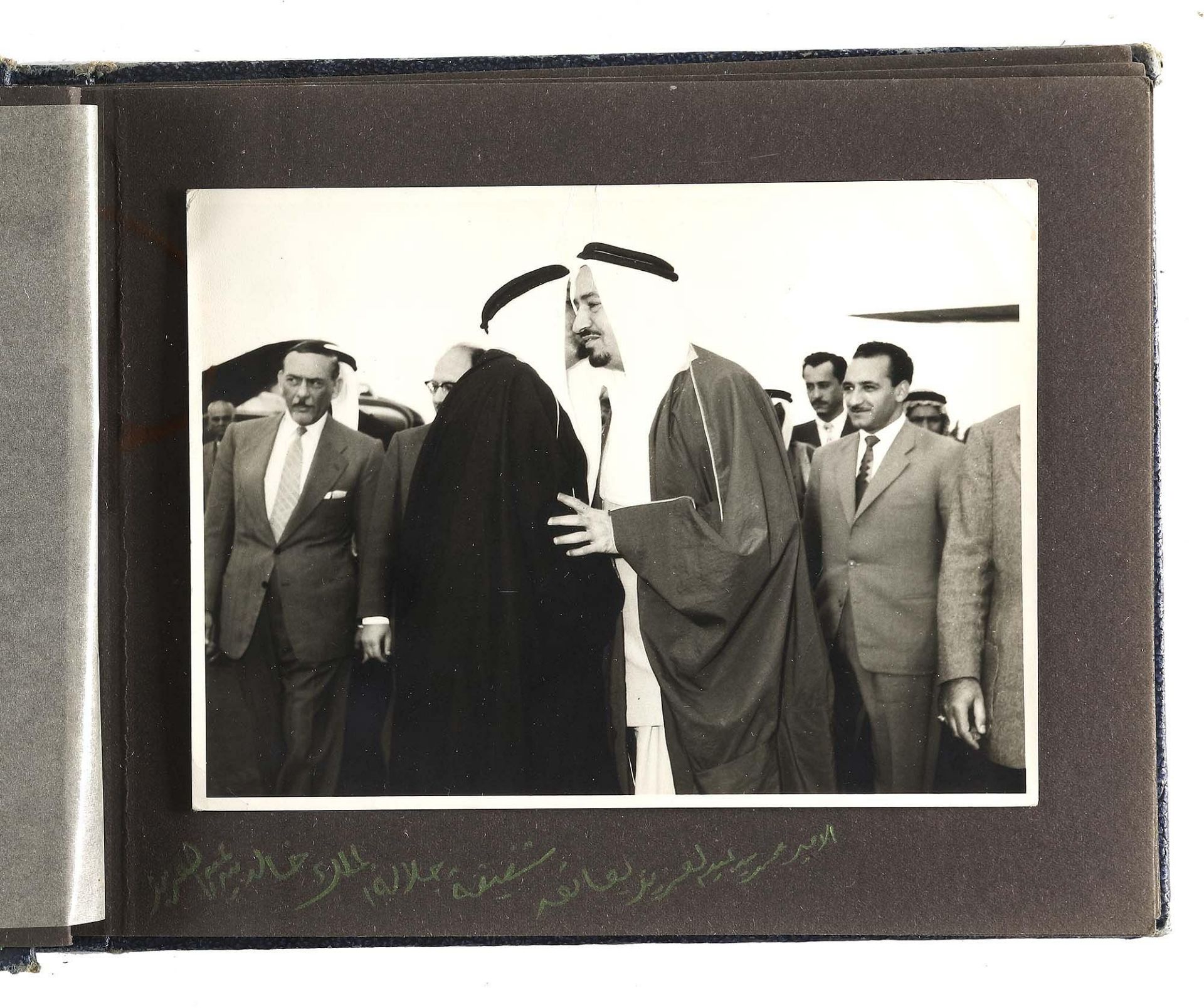 A RARE PHOTO ALBUM INCLUDING 11 ORIGINAL PHOTOS OF HIS HIGHNESS PRINCE MUHAMMAD BIN ABDUL AZIZ DURIN - Image 4 of 4