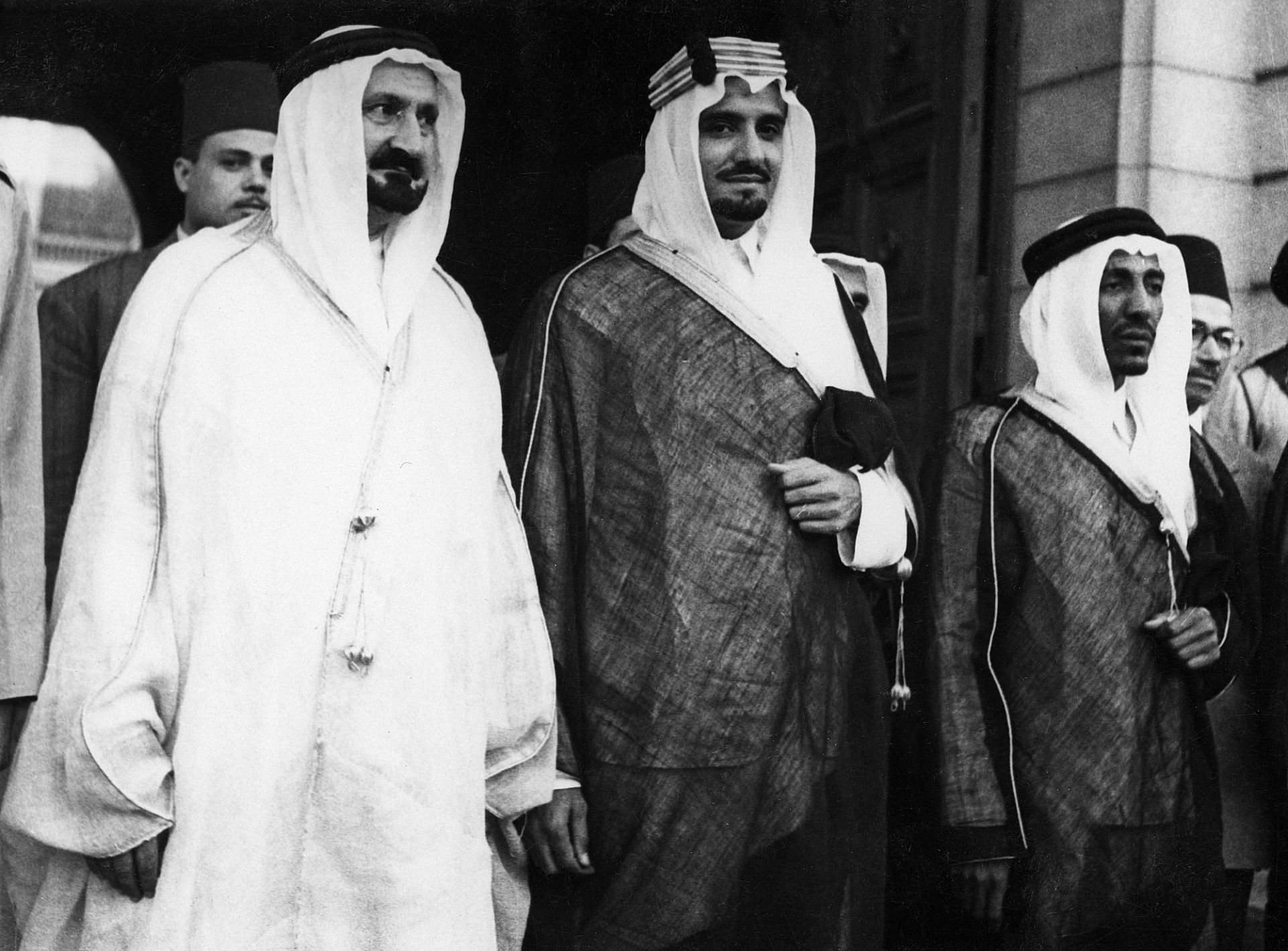 A VERY RARE COLLECTION OF SIX PHOTOS OF PRINCE MANSOUR BIN ABDULAZIZ AL SAUD (THE FIRST SAUDI MINIST - Image 4 of 7