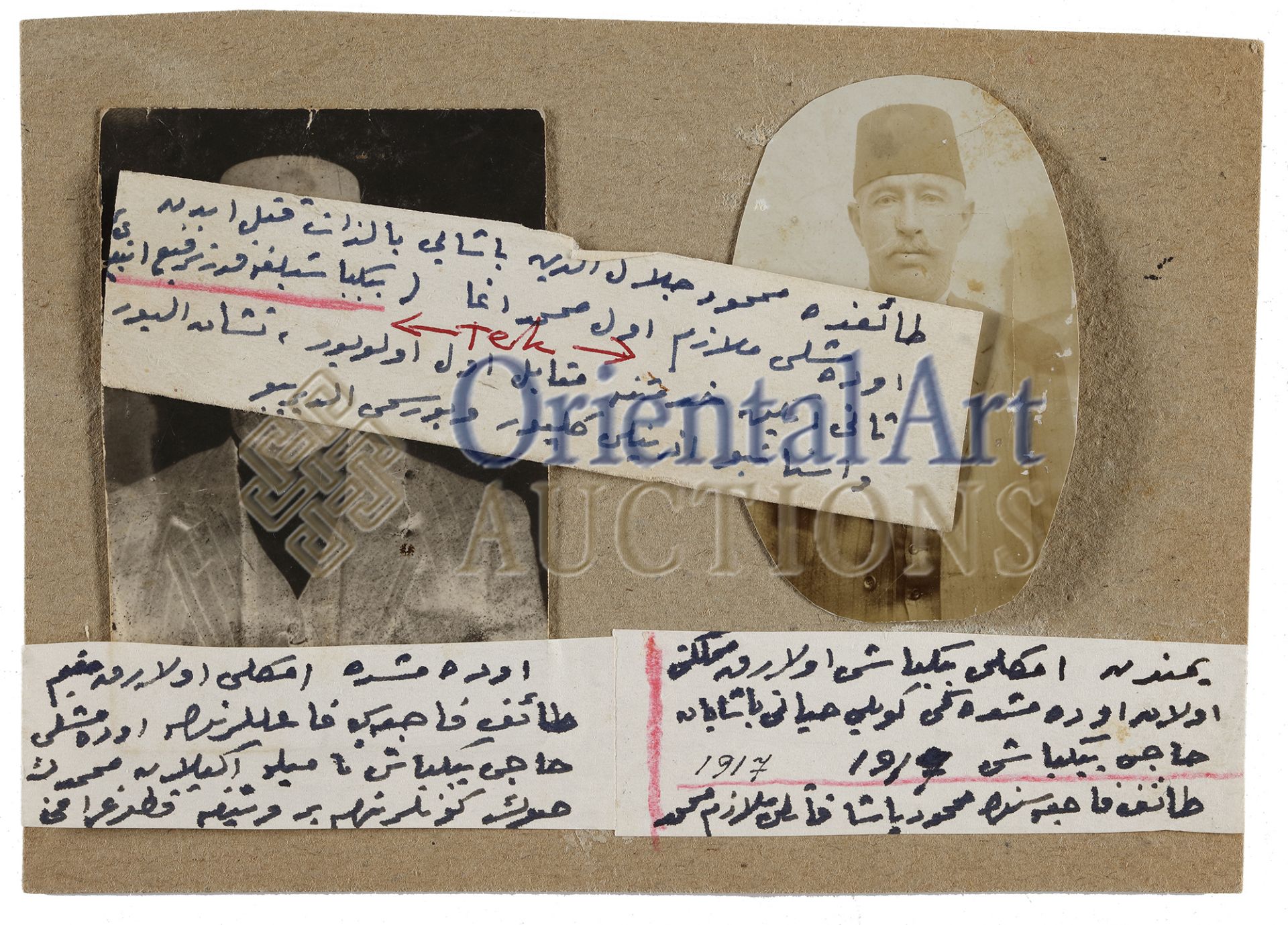 A COLLECTION OF PHOTOGRAPHS RELATED TO THE ACTIVITIES OF ASHRAF BEY IN ARABIAN PENINSULA WITH AN IMP - Image 8 of 17