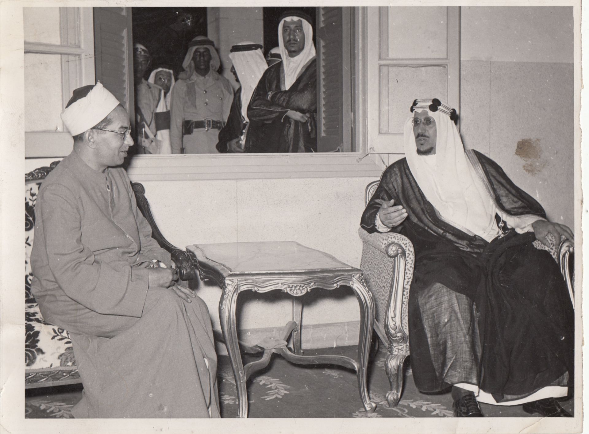 THREE RARE PHOTOS OF KING SAUD BIN ABDULAZIZ DURING 1950s - Image 4 of 5