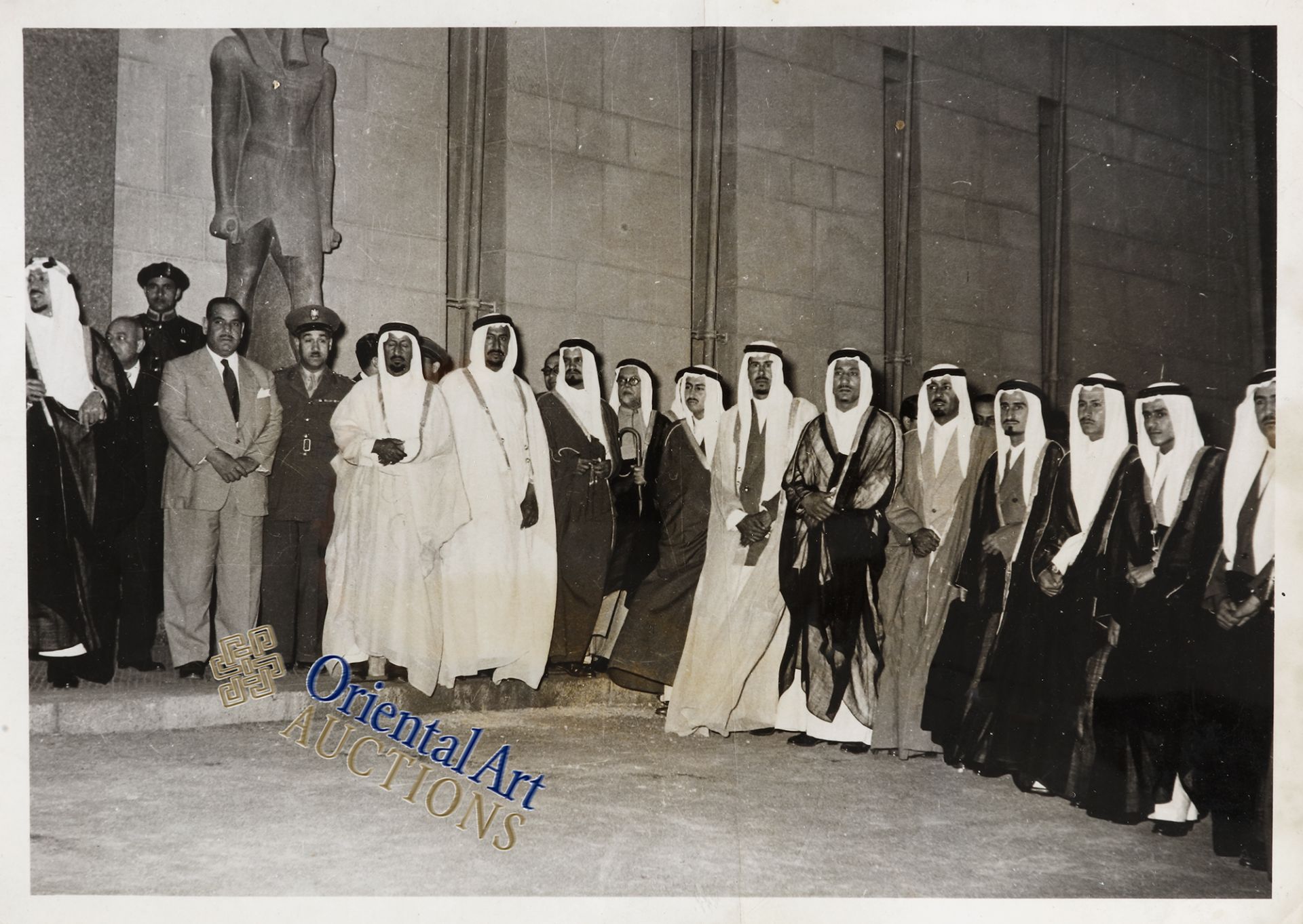 A RARE PHOTOGRAPH SHOWING KING ABDUL AZIZ’S SONS IN EYGPT