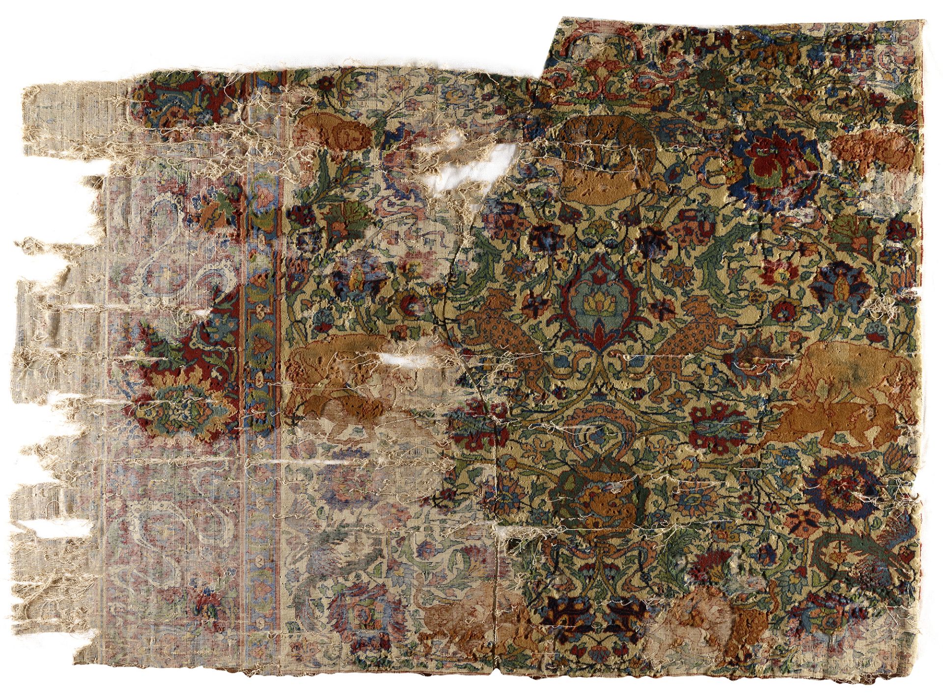 A CARPET FRAGMENT, PERSIA, SECOND HALF 16TH CENTURY