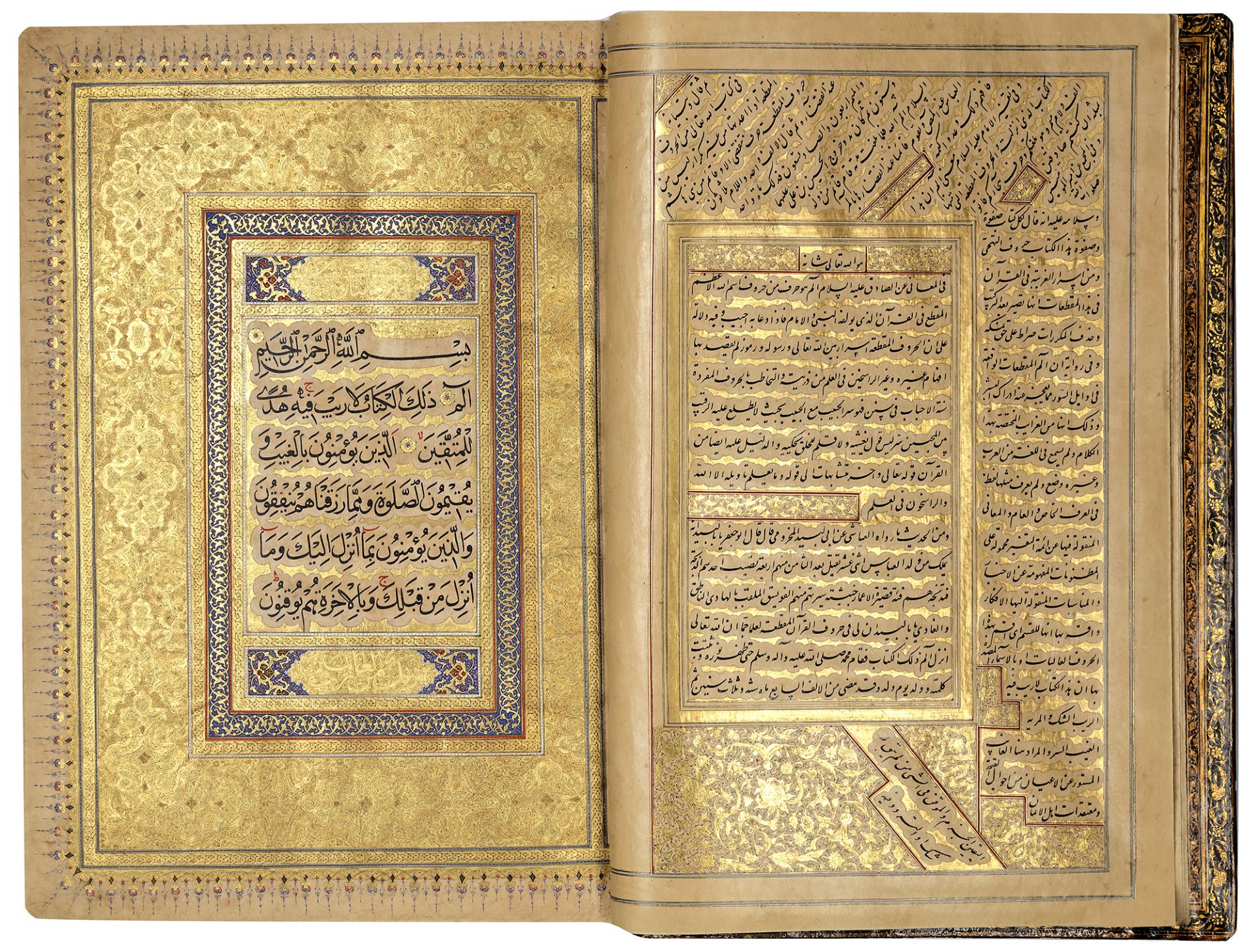 AN EXCEPTIONAL ILLUMINATED SAFAVID QURAN (POSSIBLY SHIRAZ), SECOND HALF 16TH CENTURY, WITH AN ADDITI