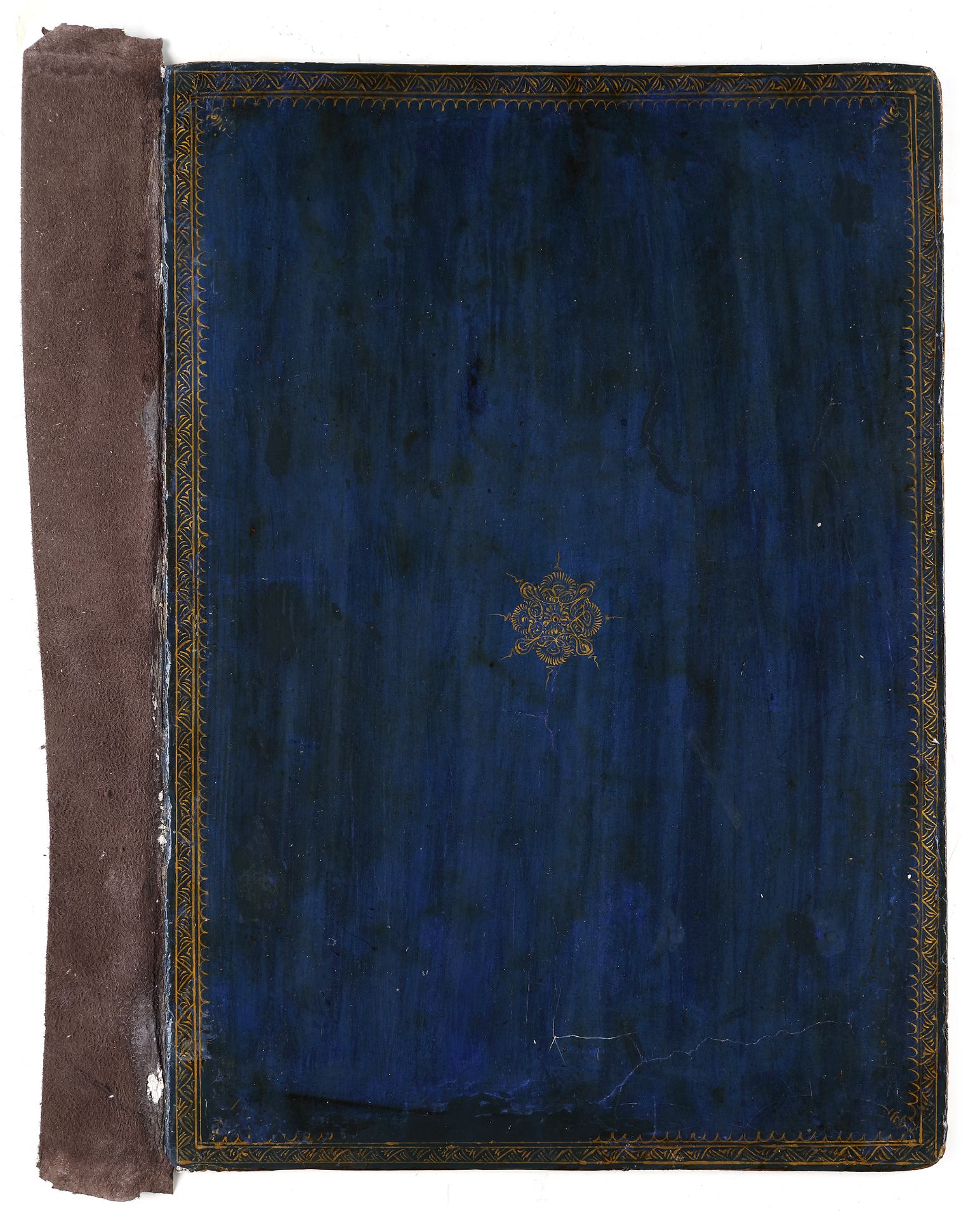 A POLYCHROME LACQUER BOOK BINDING, QAJAR, PERSIA, 19TH CENTURY - Bild 4 aus 8