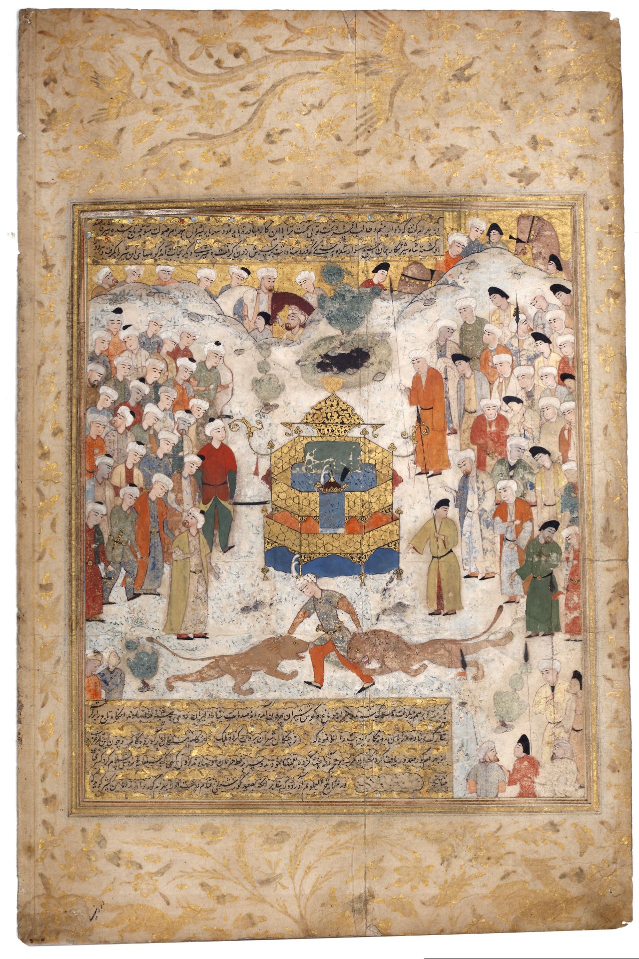 BAHRAM GUR PROVES HIS RIGHT TO THE THRONE OF PERSIA, SAFAVID, SHIRAZ, LAST QUARTER 16TH CENTURY