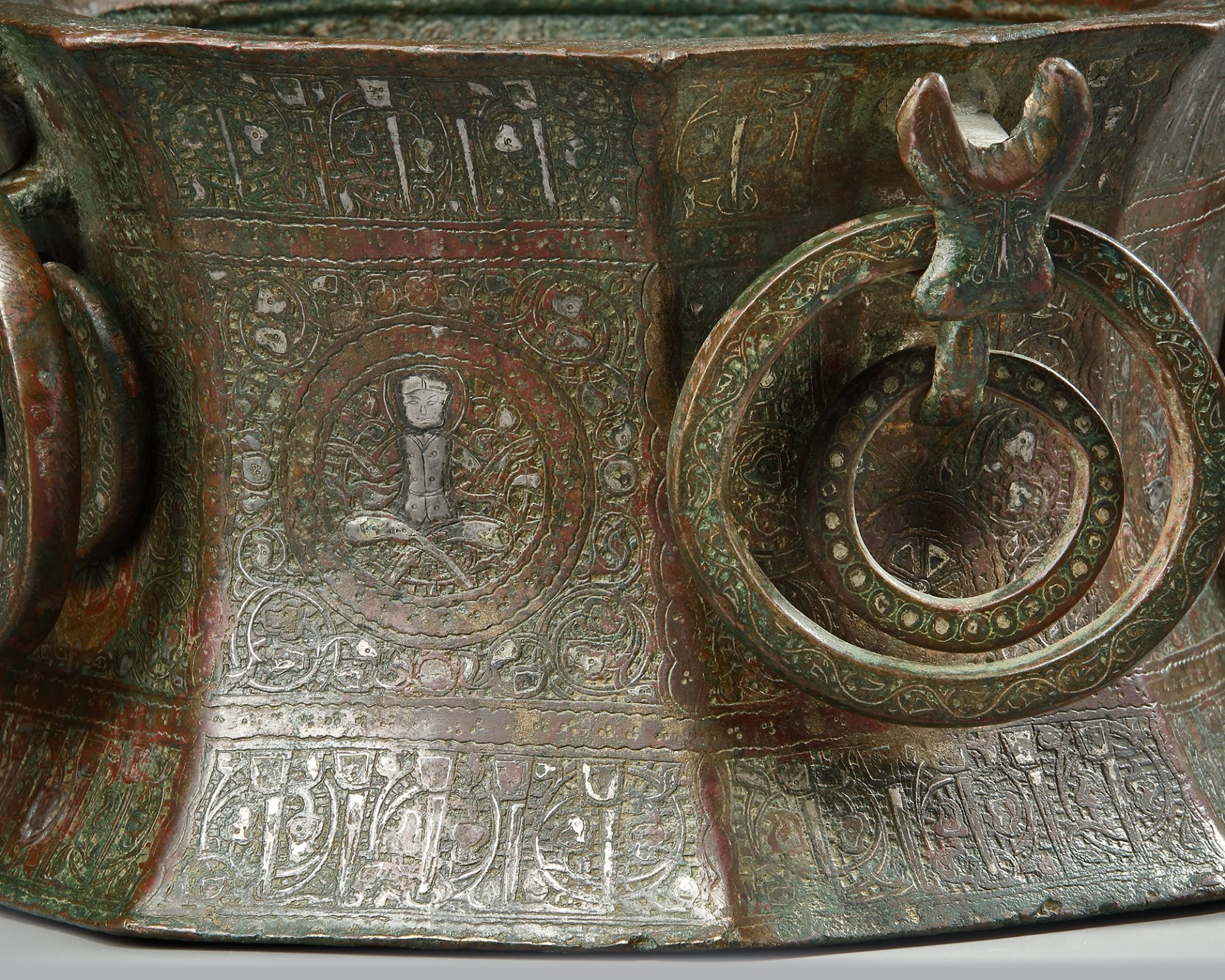 A SILVER-INLAID MORTAR, KHORSAN, 13TH CENTURY - Image 10 of 16