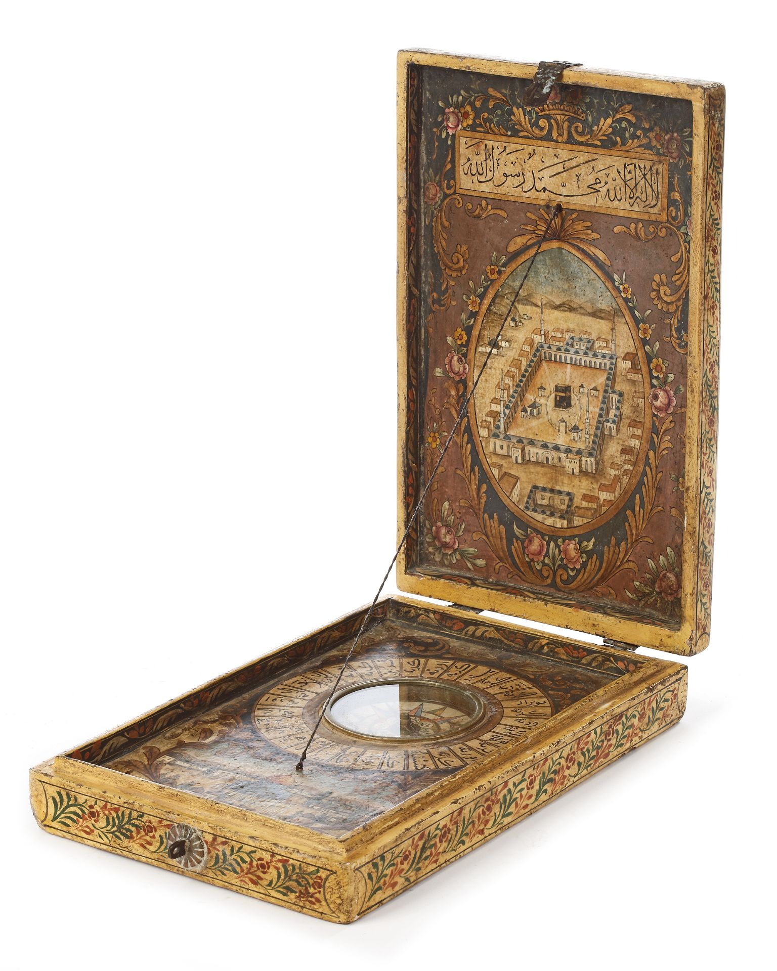 AN OTTOMAN COMPASS AND QIBLA INDICATOR , 19TH CENTURY - Image 2 of 10