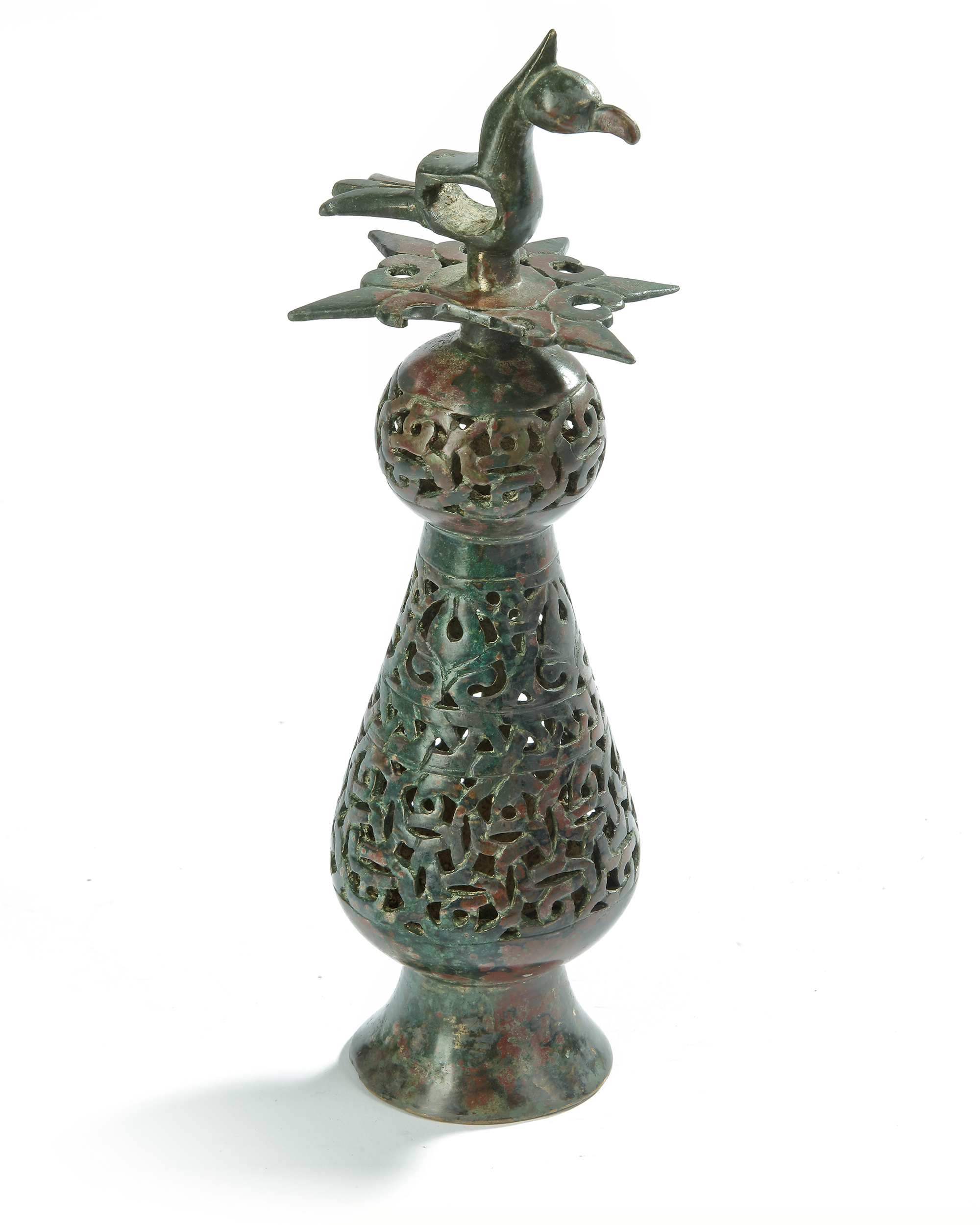 A KHORASAN OPENWORK BRONZE FINIAL, PERSIA, 12TH-13TH CENTURY - Image 6 of 6