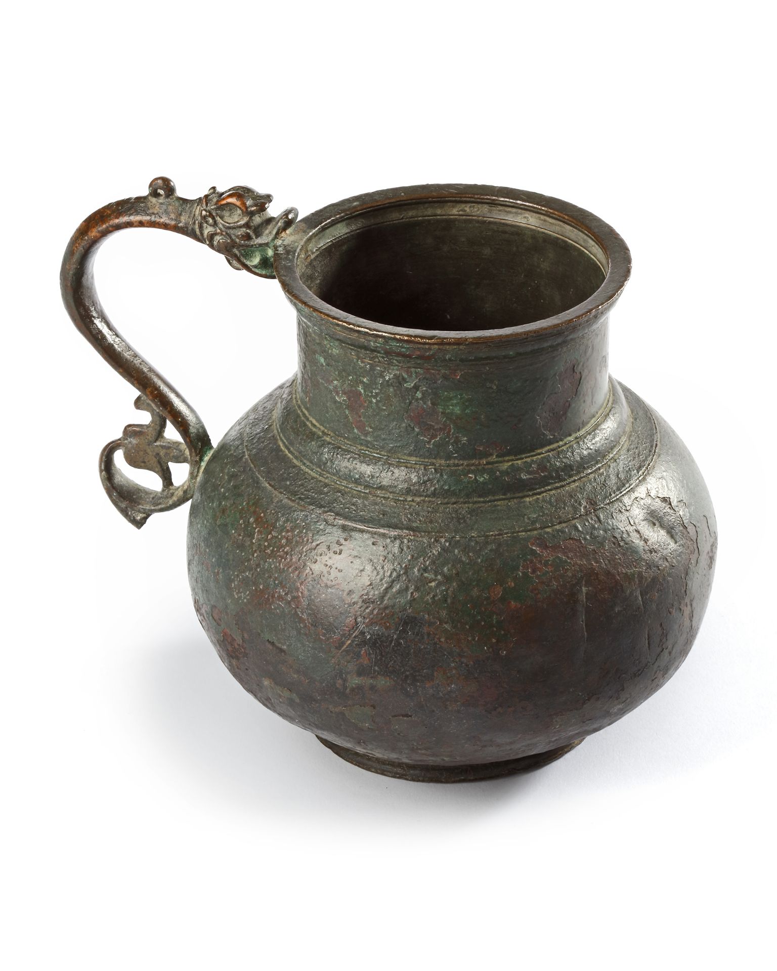 A TIMURID DRAGON-HANDLED JUG, CENTRAL ASIA, LATE 14TH- EARLY 15TH CENTURY - Image 5 of 10