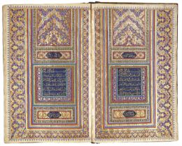 AN ILLUMINATED QURAN, PERSIA, LATE 19TH-EARLY 20TH CENTURY