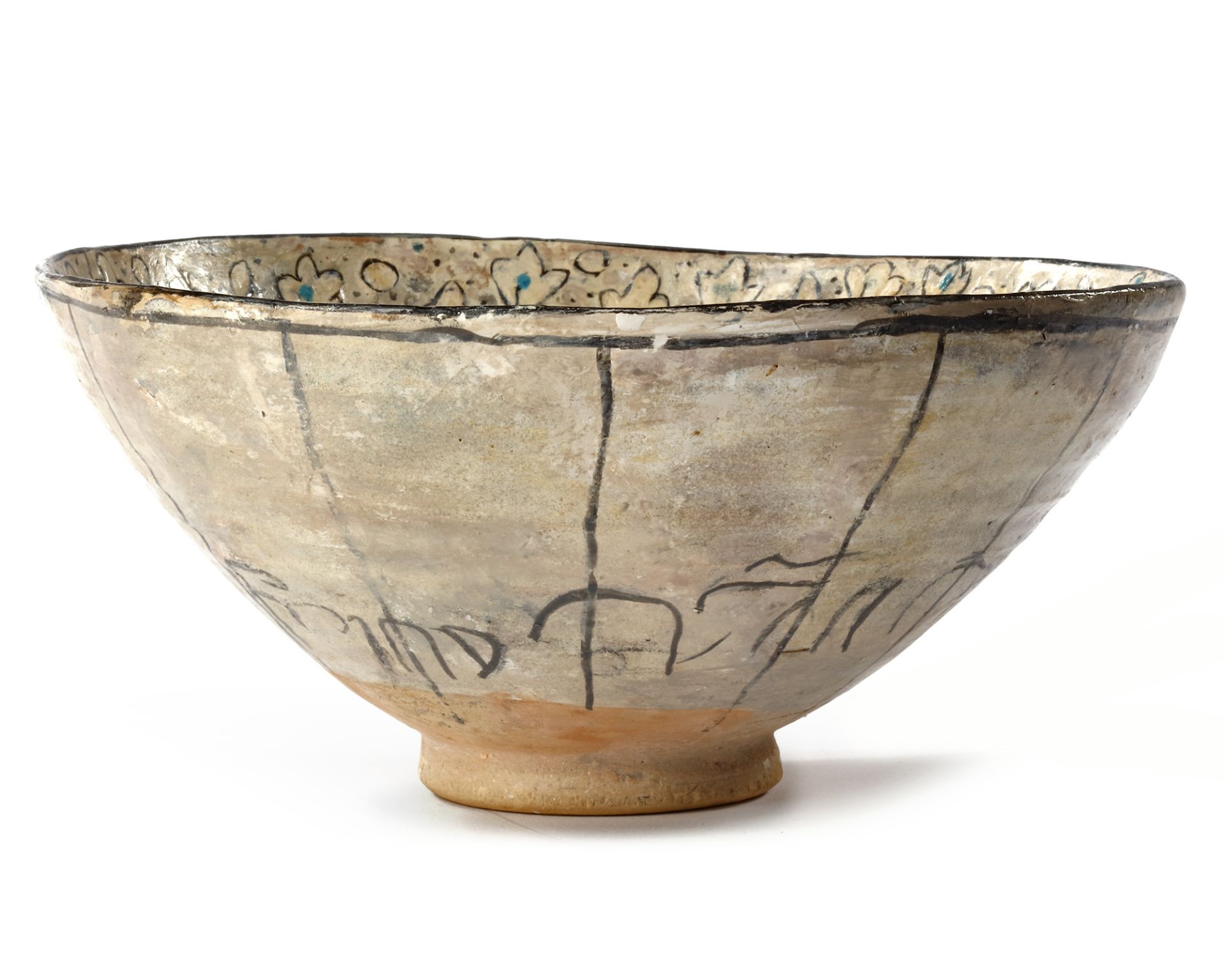 AN ISLAMIC BOWL DEPICTING A BIRD, SULTANABAD WARE, 12TH-13TH CENTURY - Image 6 of 10