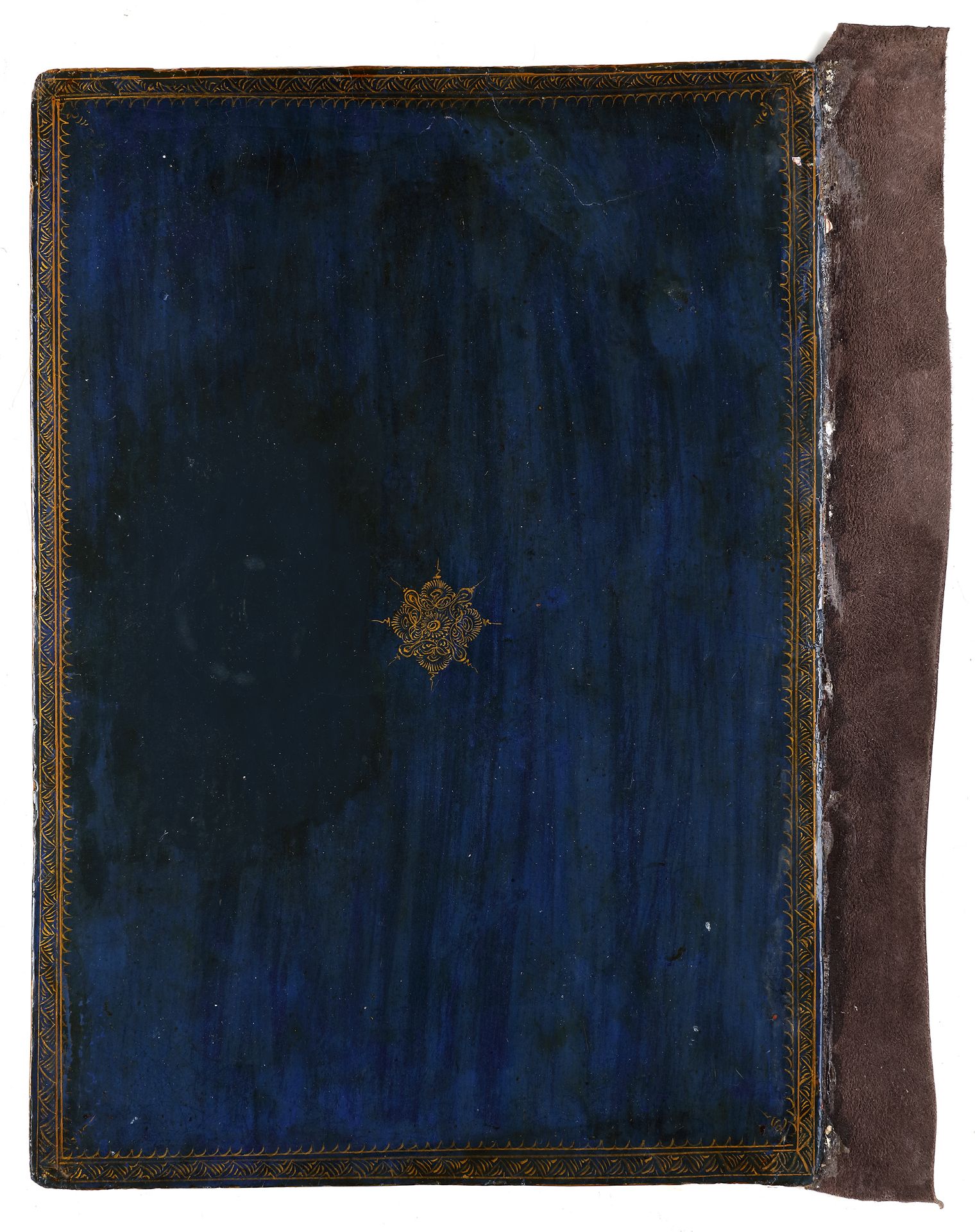 A POLYCHROME LACQUER BOOK BINDING, QAJAR, PERSIA, 19TH CENTURY - Bild 8 aus 8