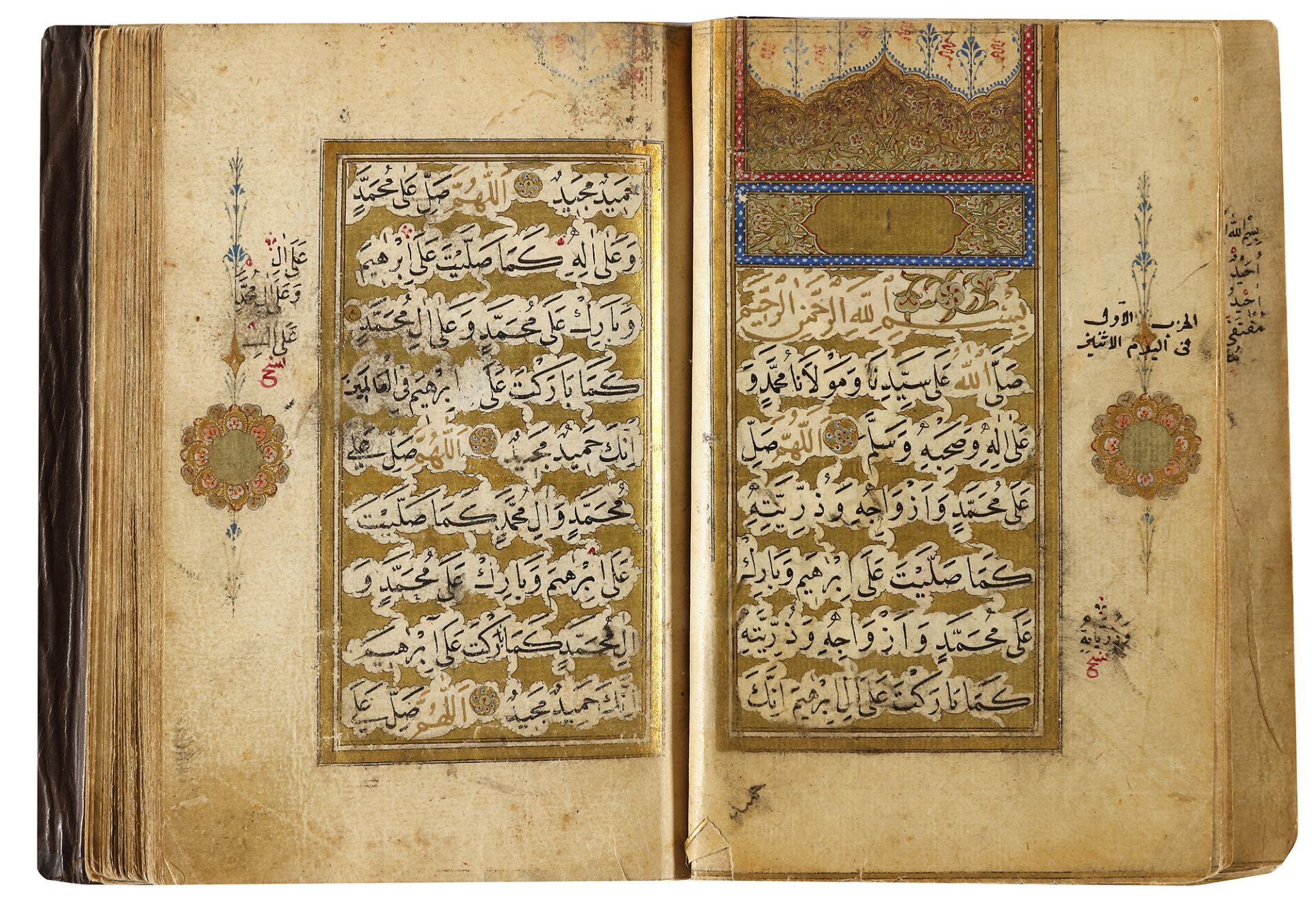 A COLLECTION OF PRAYERS, INCLUDING AN ILLUMINATED DALA IL AL KHAYRAT, TURKEY, OTTOMAN, 18TH CENTURY - Bild 6 aus 10