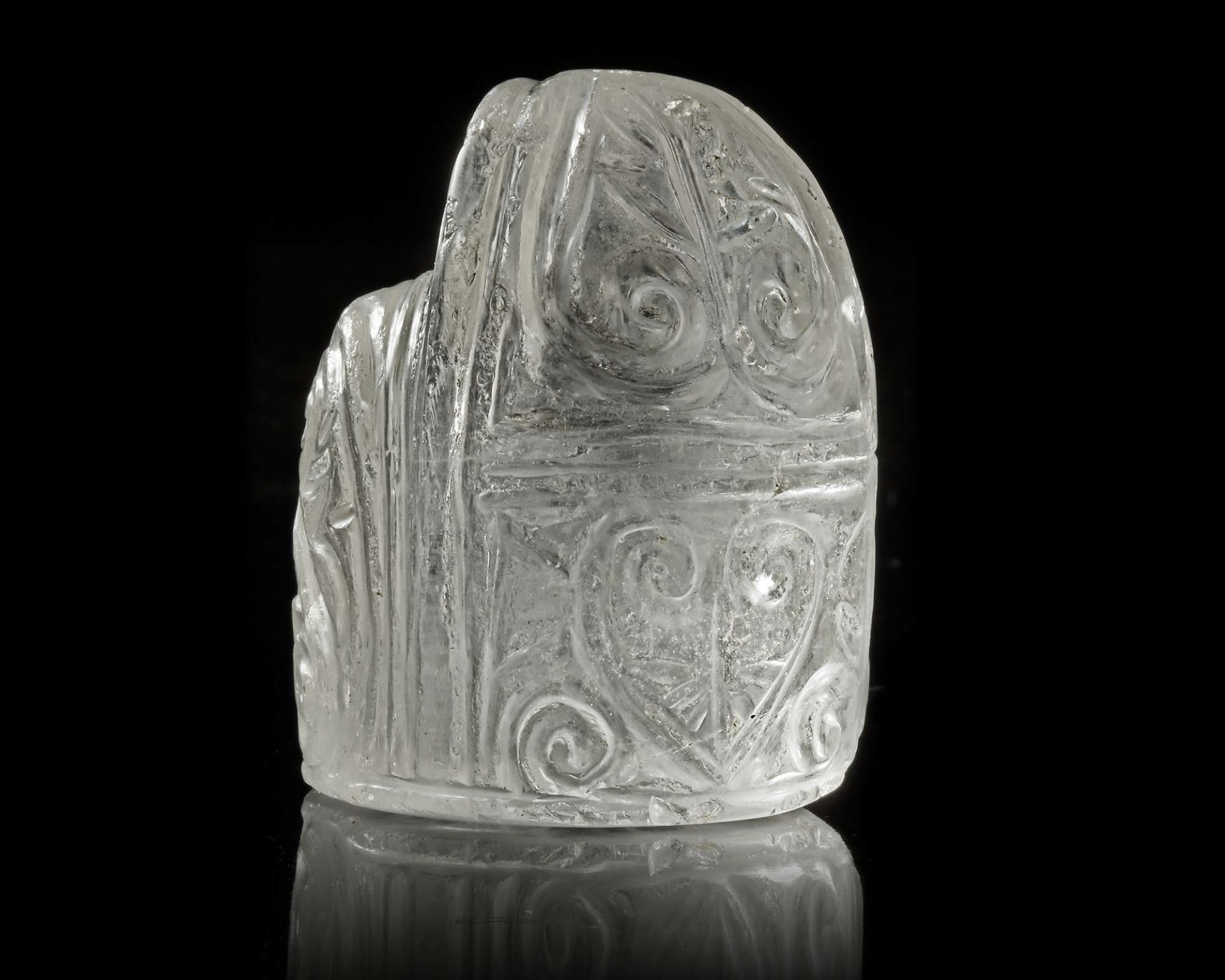 A KING (SHAH) ROCK CRYSTAL CHESS PIECE, IRAQ OR KHORASAN, LATE 9TH-EARLY 10TH CENTURY - Image 8 of 14