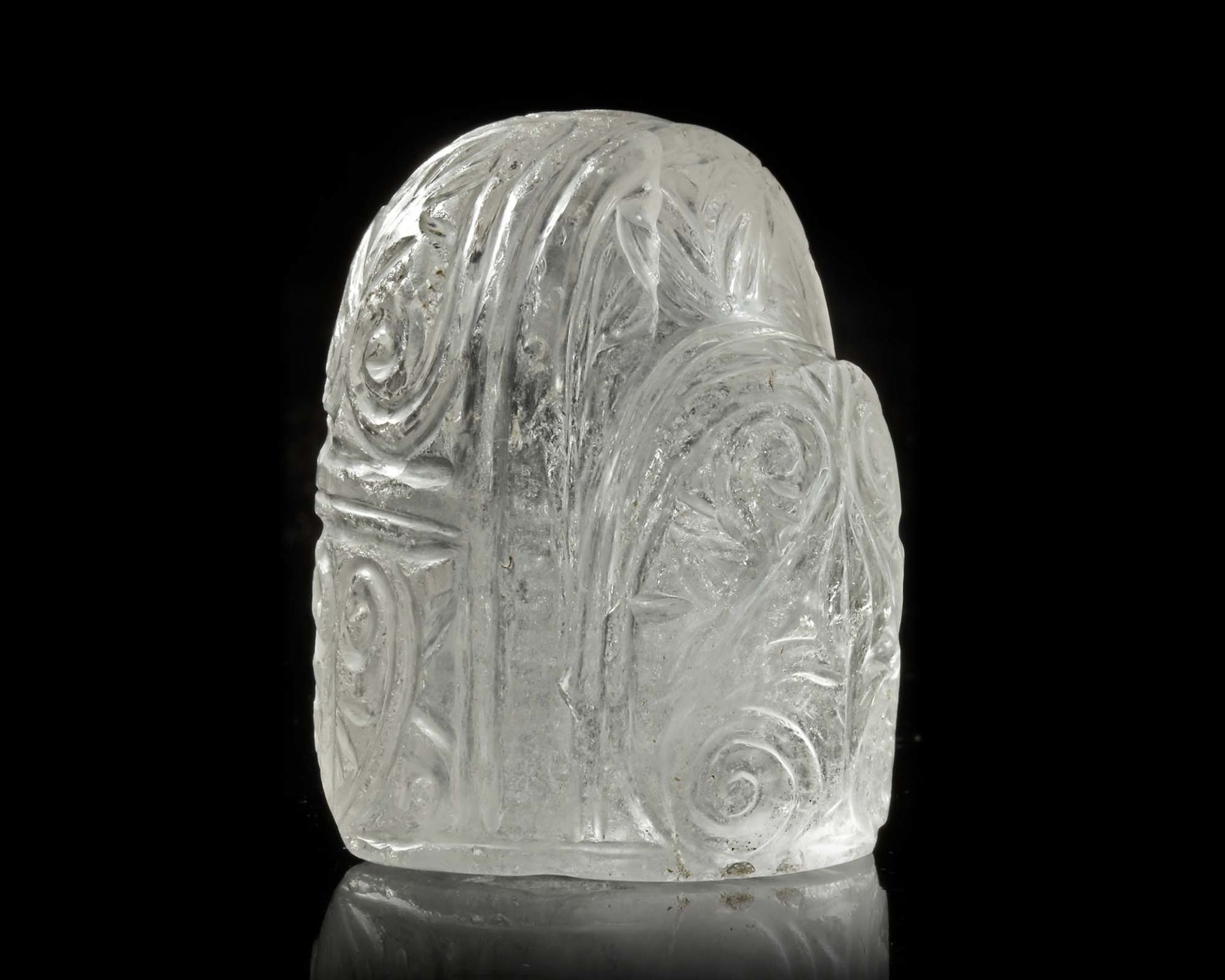 A KING (SHAH) ROCK CRYSTAL CHESS PIECE, IRAQ OR KHORASAN, LATE 9TH-EARLY 10TH CENTURY - Image 6 of 14